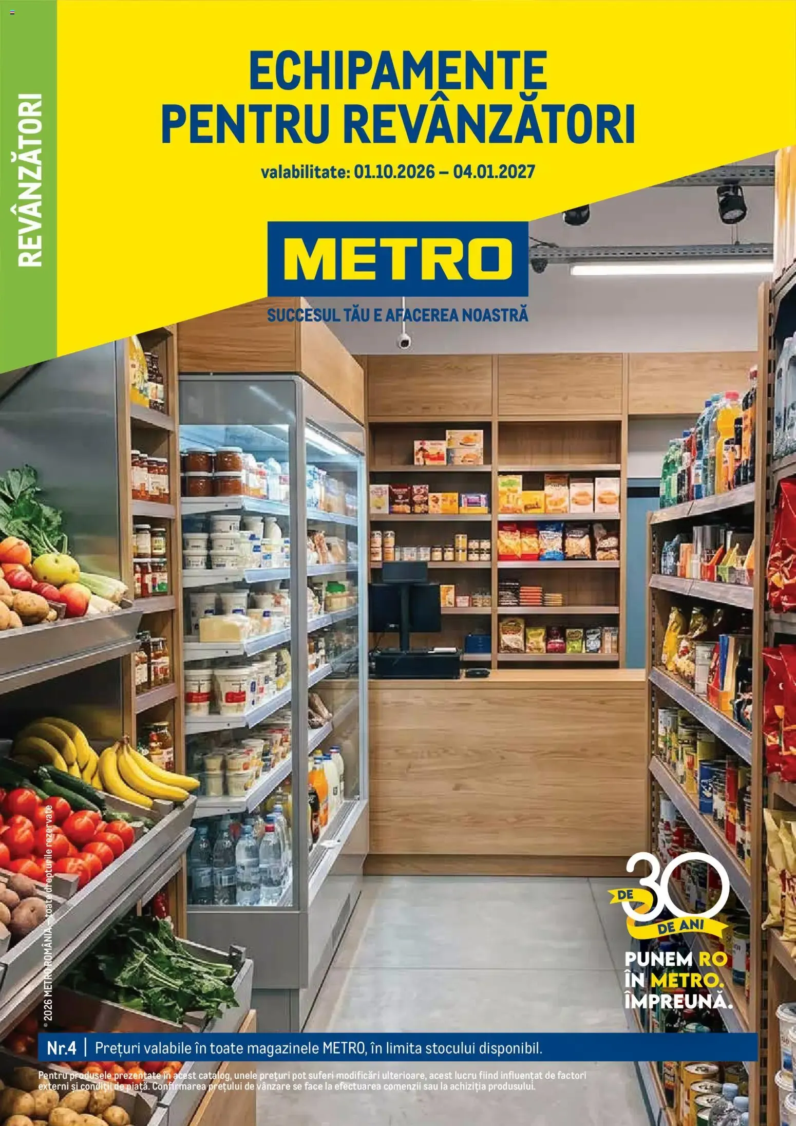 Catalog Metro Catalog Echipamente pentru magazinul tău - Oferta 01.10.2026 - 04.01.2027 de la 1 octombrie până la 4 ianuarie 2027 - Revista Pagina 1