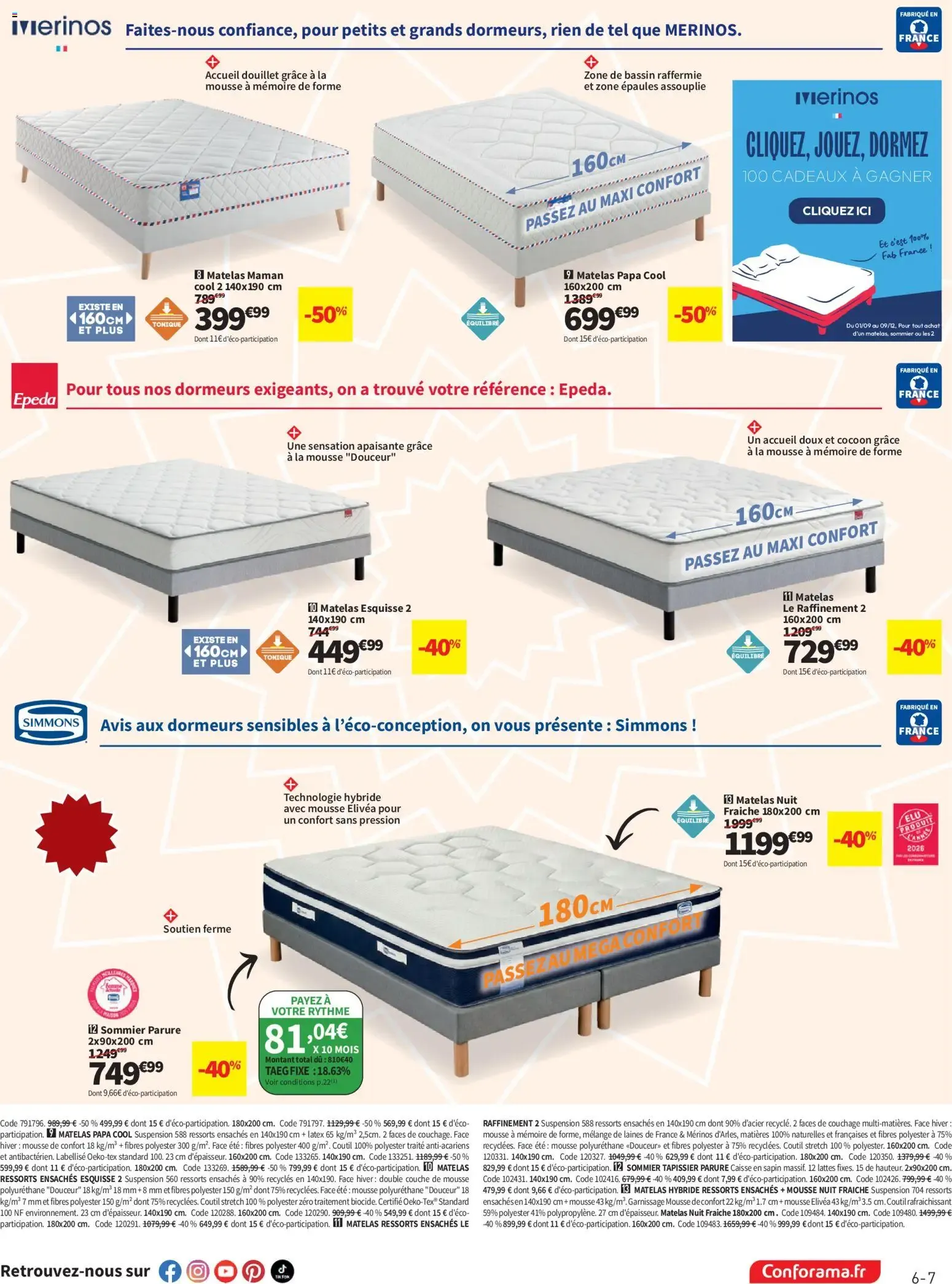 LE GRAND DESTOCKAGE PROMO RAMA Conforama du 13 octobre au 9 novembre 2026 - Catalogue page 7