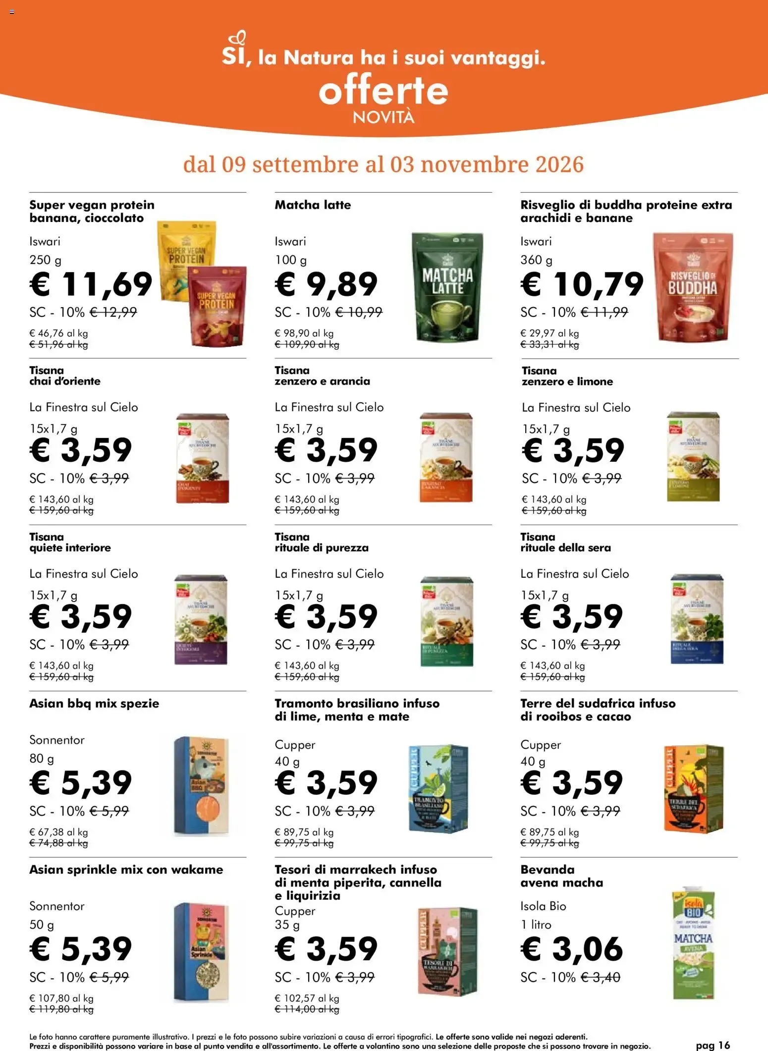 Nuovo Natura Sì volantino dal 07/10/2026 > offerte anteprima 🛍️ da 7 ottobre a 3 novembre di 2026 - Pagina del volantino 16