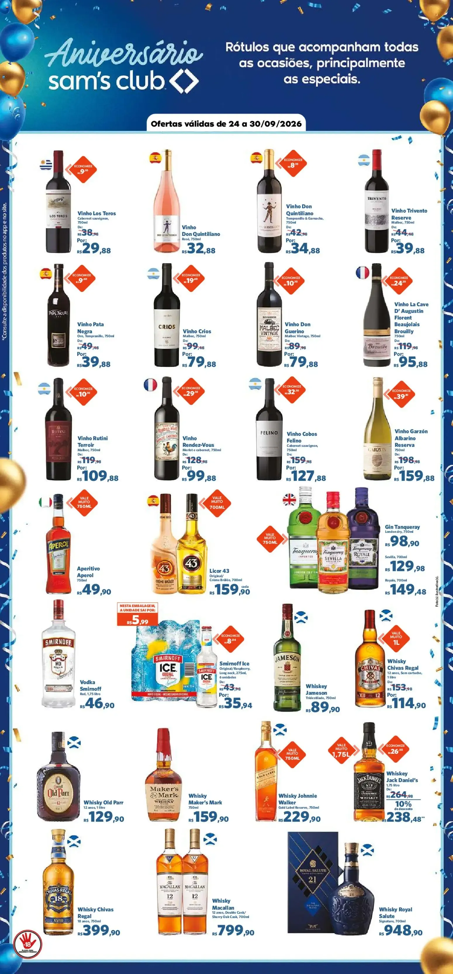 Encarte de Aniversário Sam's Club - Ofertas válidas de 24 a 30/09/2026 24 de setembro até 30 de setembro 2026 - Pagina 7