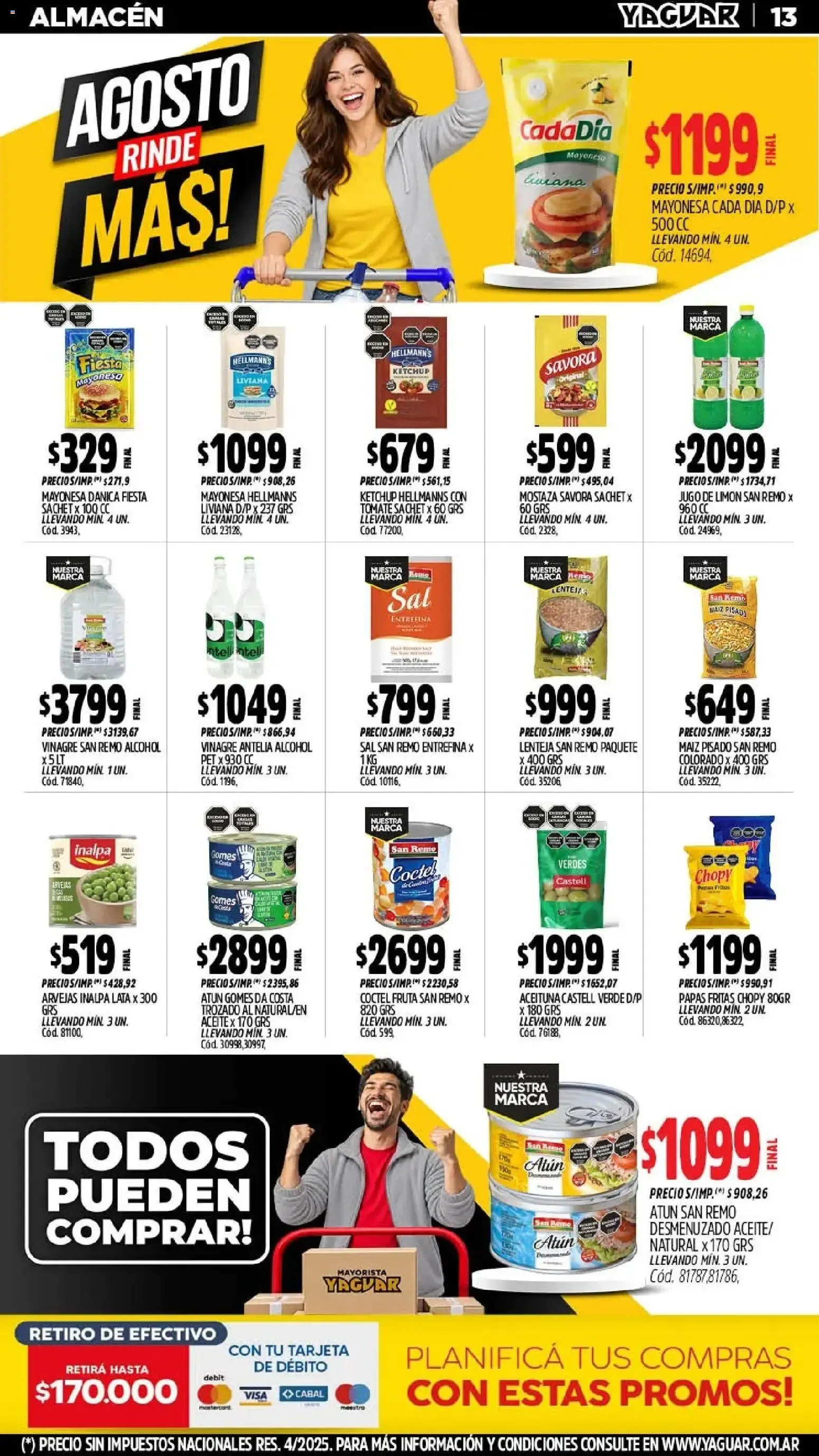 Ofertas de Mayorista Yaguar - Agosto Rinde Más! 24 de agosto al 30 de agosto 2026 - Página 14 del catálogo