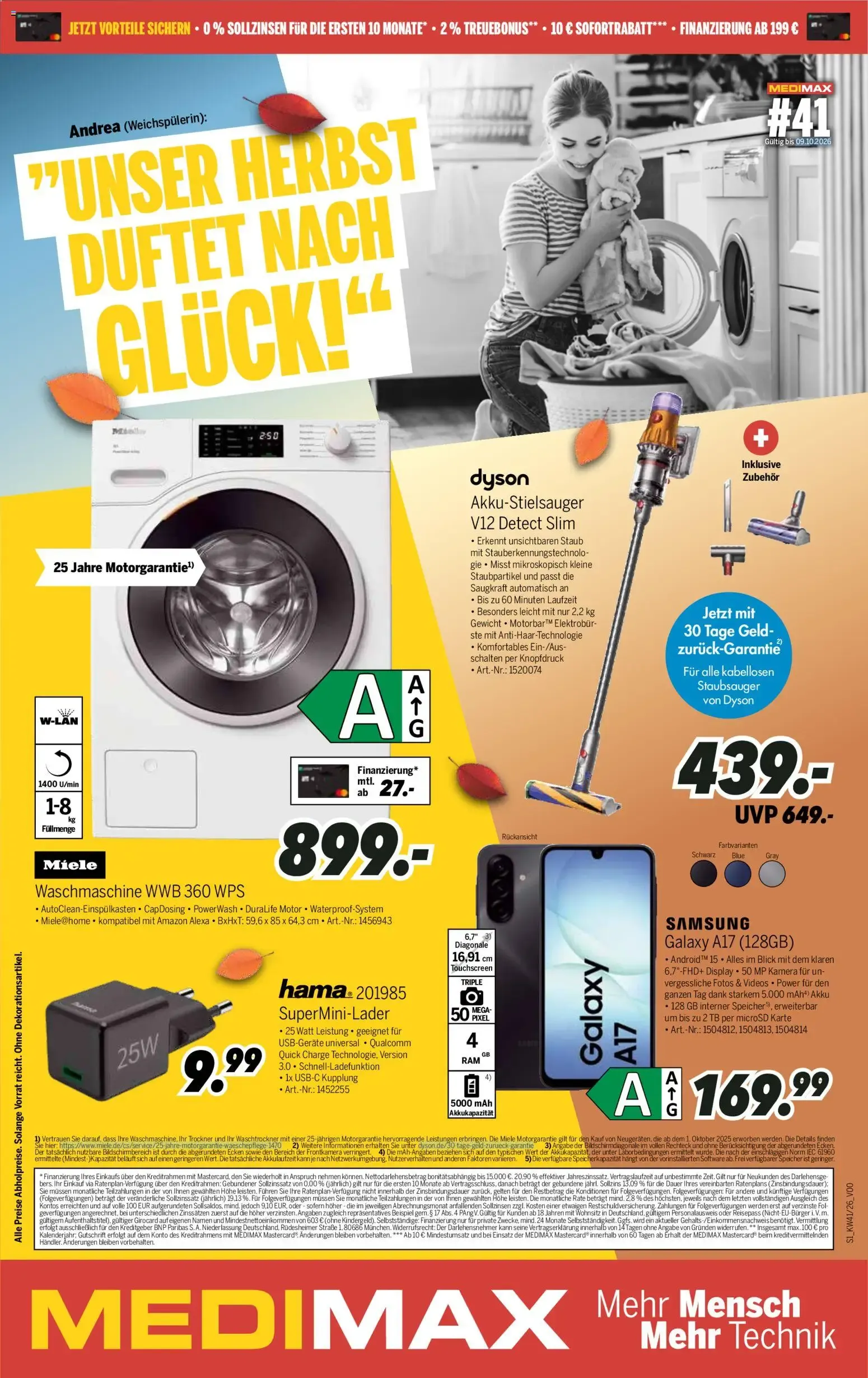 MEDIMAX Prospekt #41 - Unser Herbst duftet nach Glück! von 3. Oktober bis 9. Oktober 2026 - Prospekt seite 1