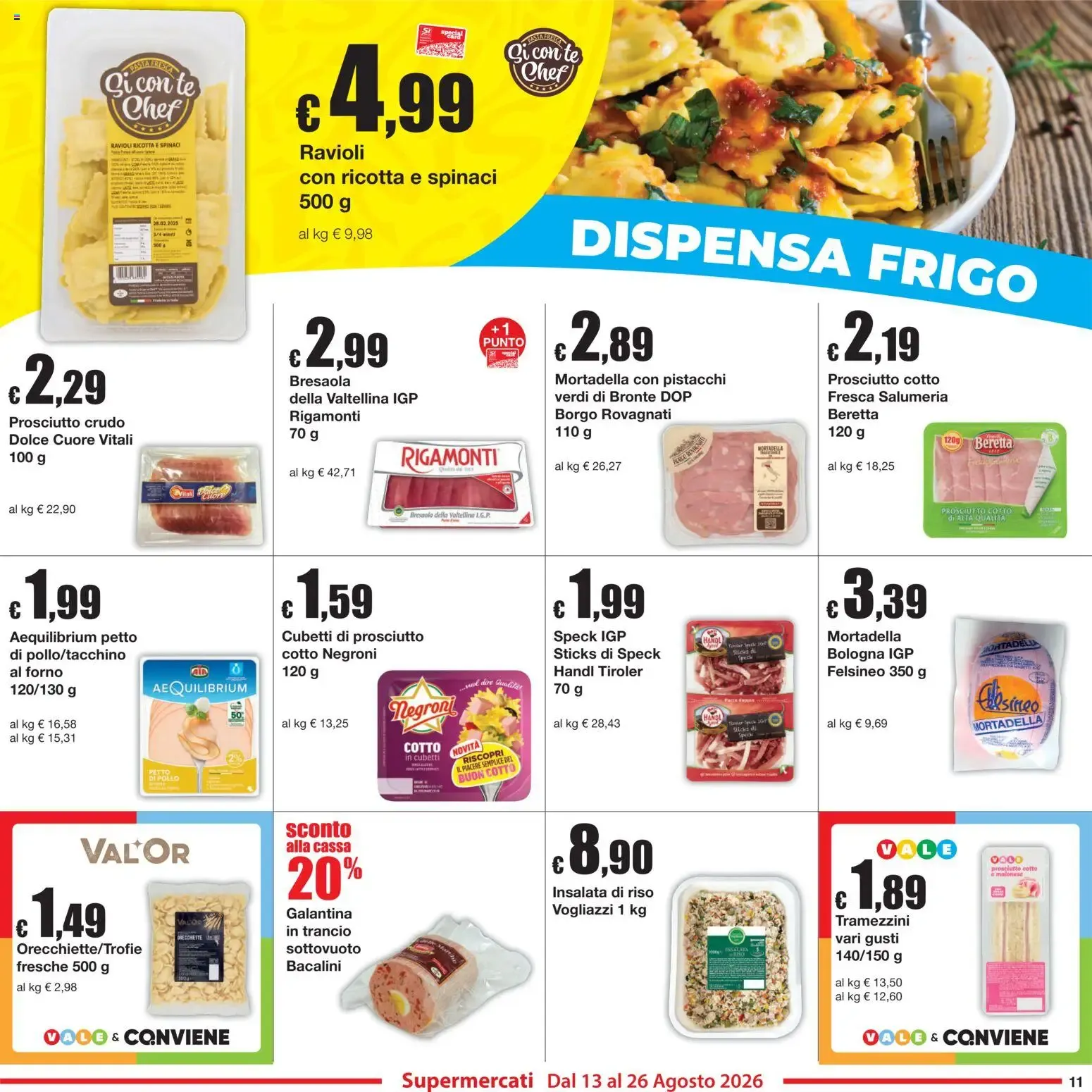 Sì con Te volantino dal 13/08/2026 - online Offerte da 13 agosto a 26 agosto di 2026 - Pagina del volantino 11
