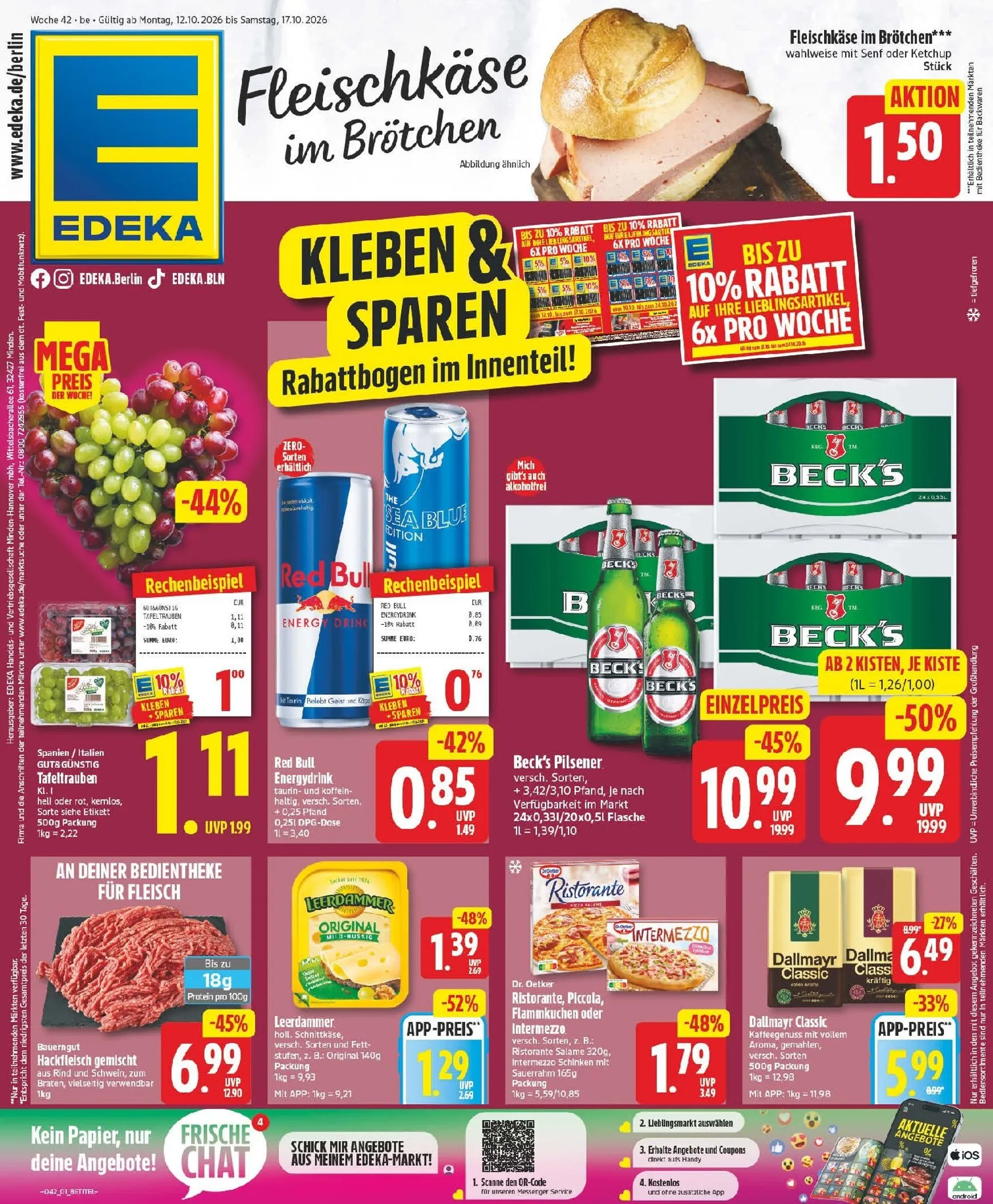 Edeka Prospekt nächste Woche – von Montag 12.10.2026 bis Samstag 17.10.2026