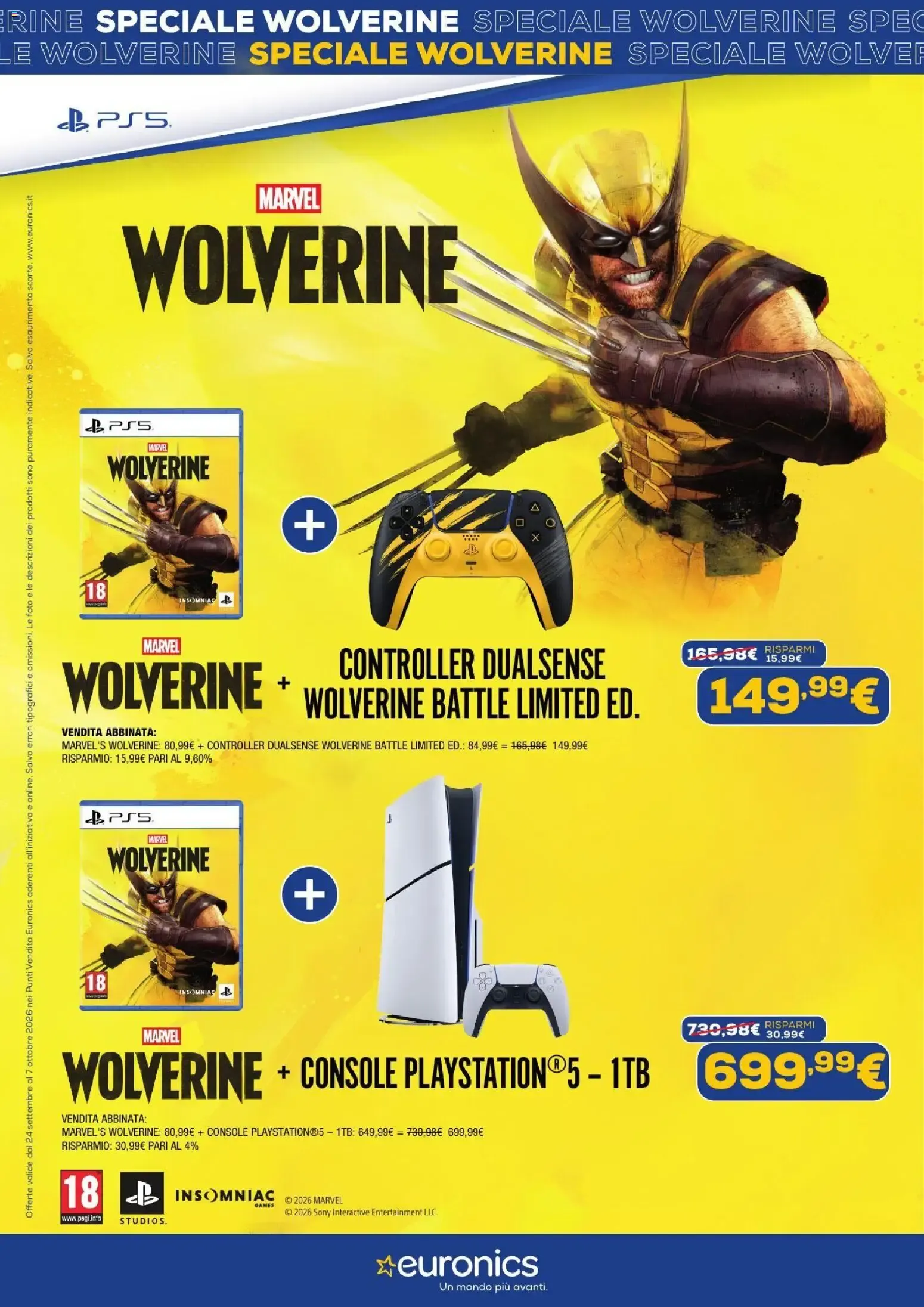 Nuovo Euronics volantino Wolverine dal 24/09/2026 > offerte anteprima 🛍️ da 24 settembre a 7 ottobre di 2026 - Pagina del volantino 3
