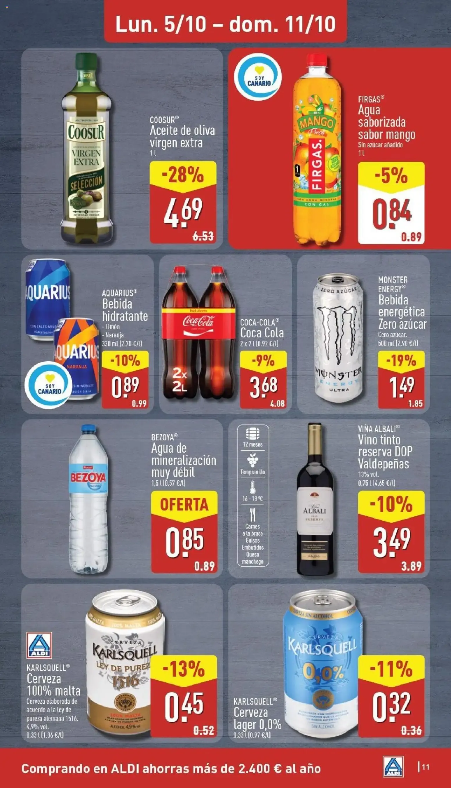 Catálogo de Aldi folleto Canarias del 05/10/2026 | Catálogo 5 de octubre al 11 de octubre 2026 - Página 11