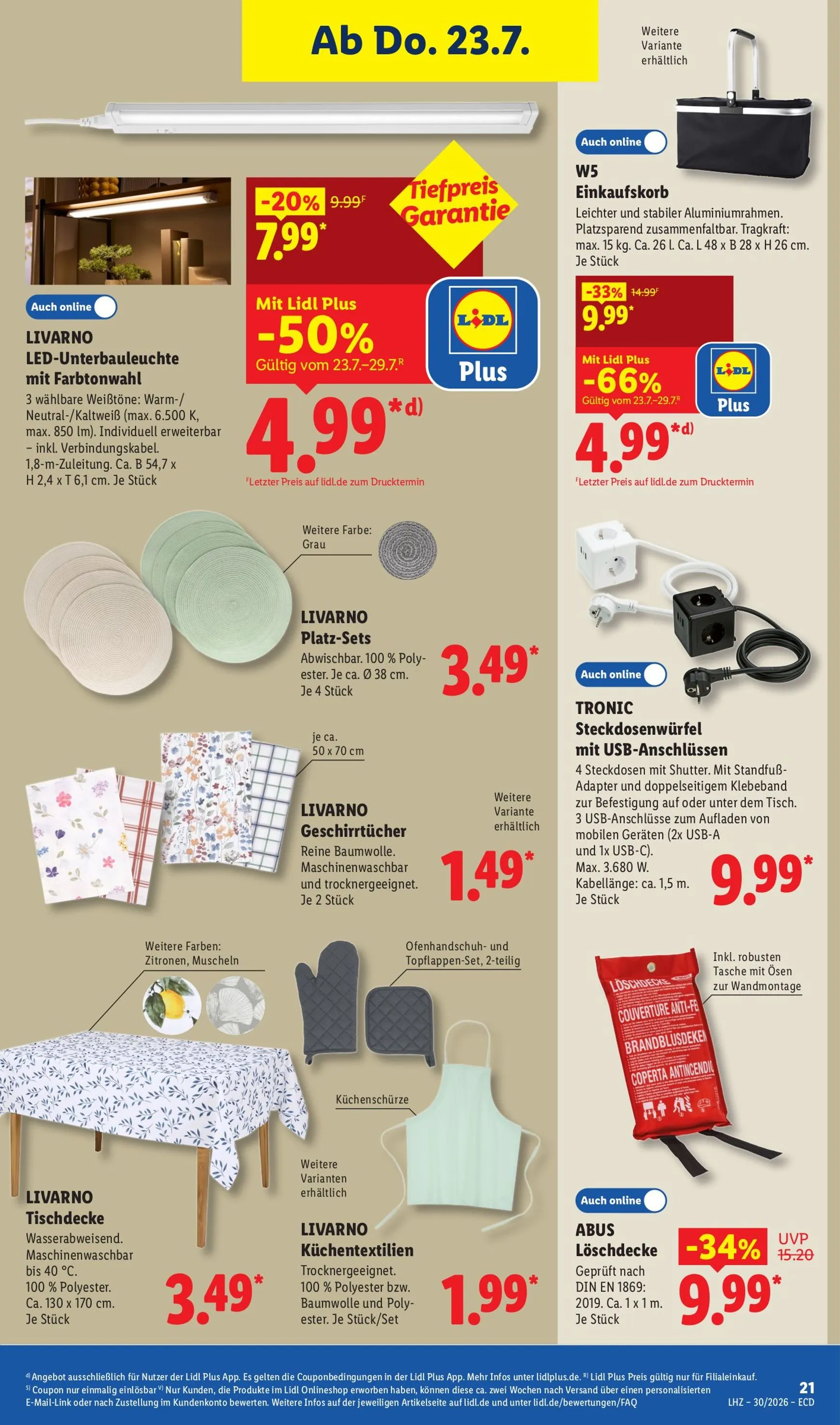 Lidl - Nonfood Prospekt nächste Woche – von Montag 20.07.2026 bis Samstag 25.07.2026 von 20. Juli bis 25. Juli 2026 - Prospekt seite 19