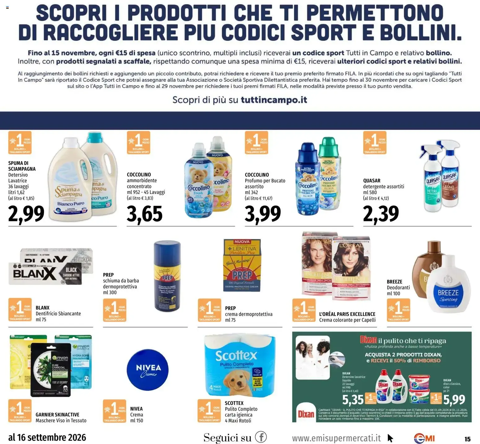 EMI volantino dal 03/09/2026 - online Offerte da 3 settembre a 16 settembre di 2026 - Pagina del volantino 15