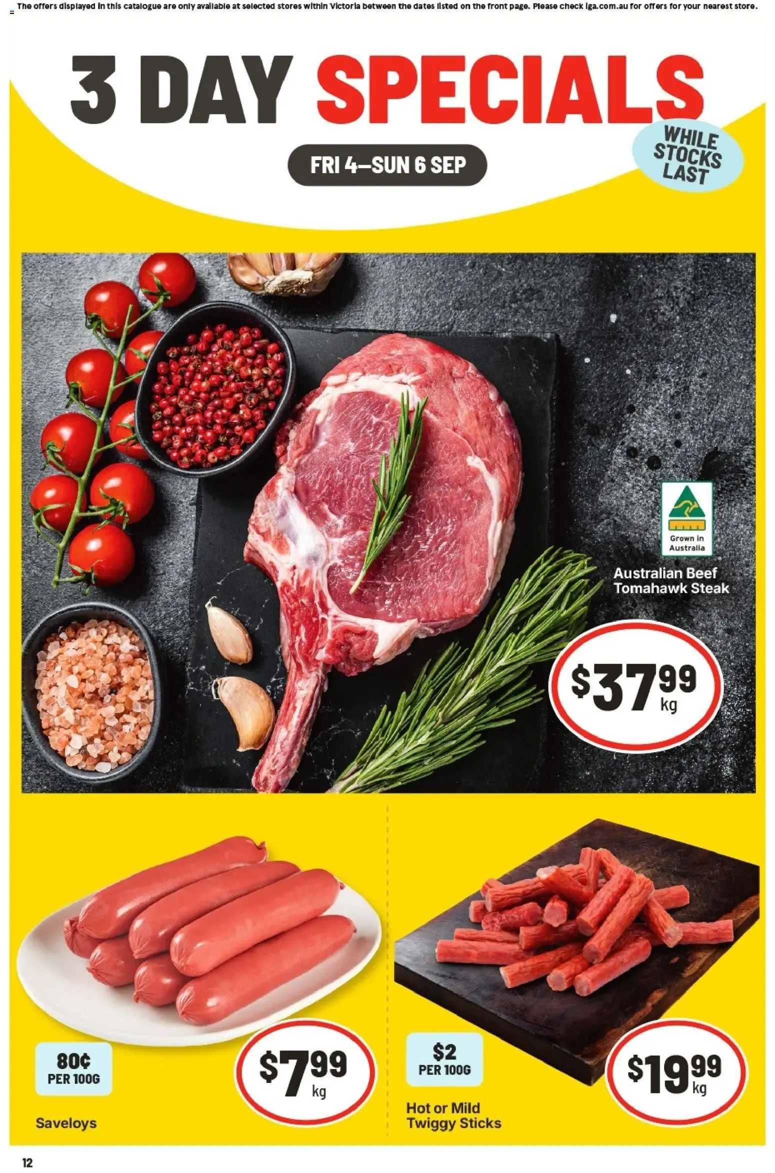 3 DAY SPECIALS - Catalogue valid from 4 September to 6 September 2026 - page 1