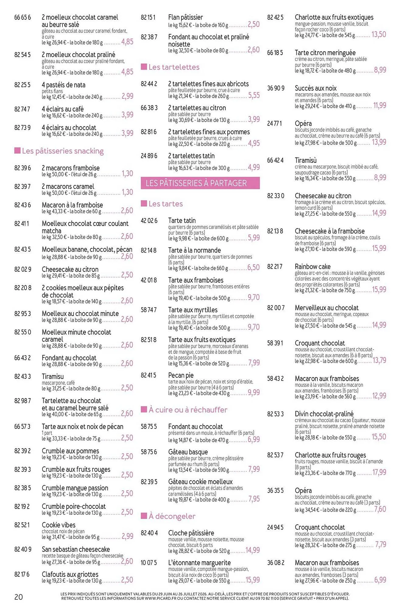 Picard Catalogue Du 29/06/2026 au 13/09/2026 du 29 juin au 13 septembre 2026 - Catalogue page 20