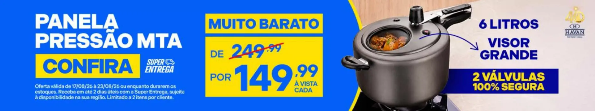Encarte de Panela de Pressão MTA 17 de agosto até 23 de agosto 2026 - Pagina 1