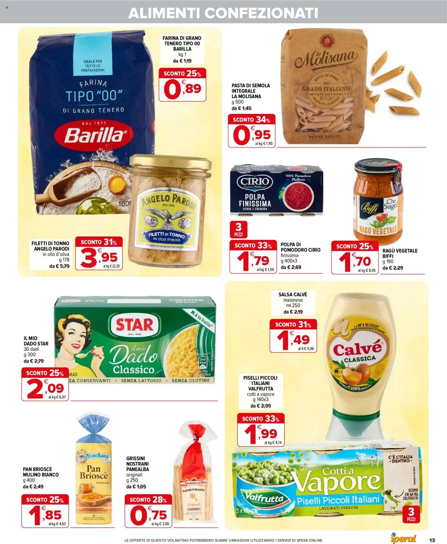 Iperal Supermercati Sotto Costo da 3 settembre a 15 settembre di 2026 - Pagina del volantino 13