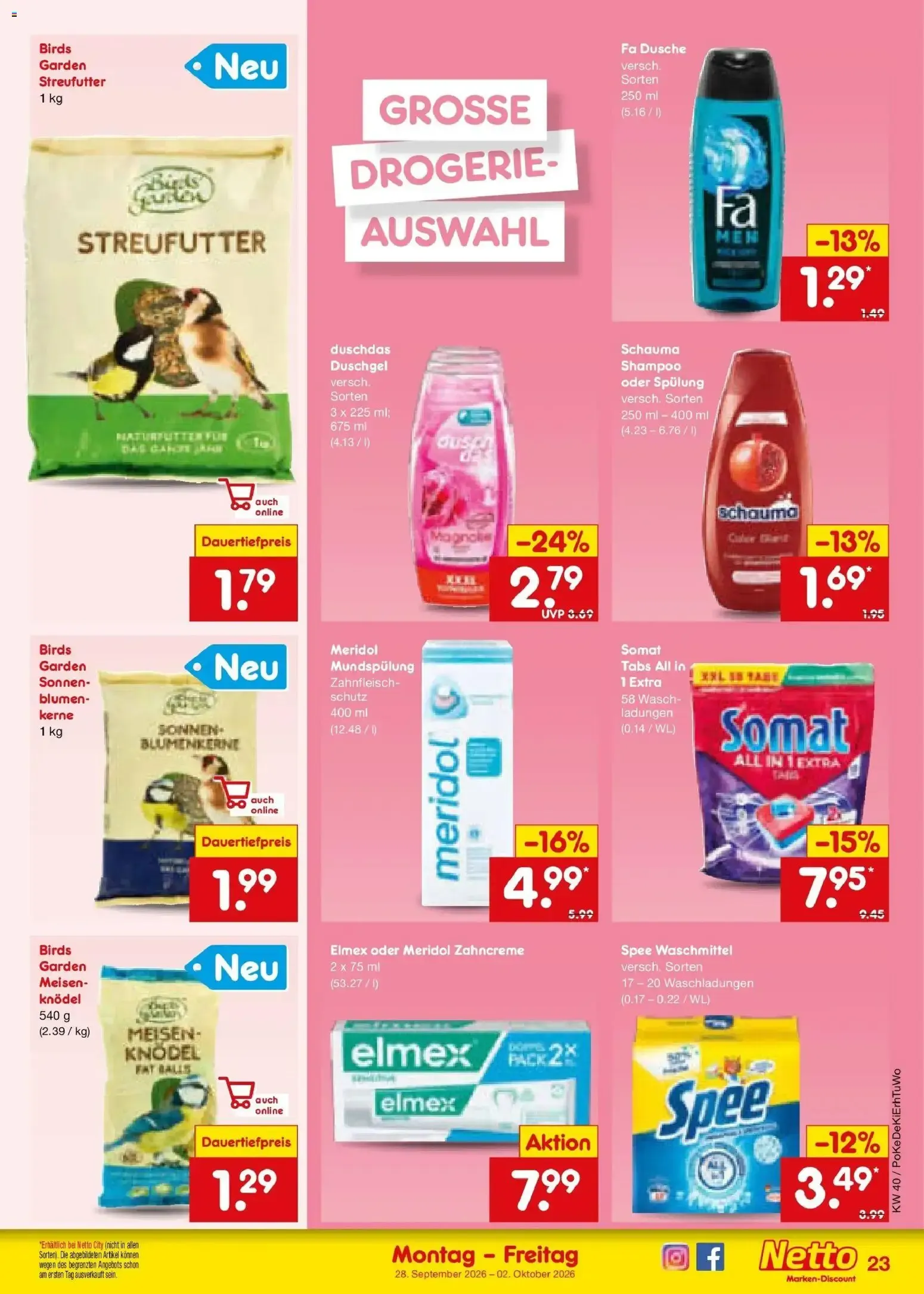 Netto Marken-Discount Prospekt (ab 28.09.2026) » Angebote von 28. September bis 2. Oktober 2026 - Prospekt seite 32