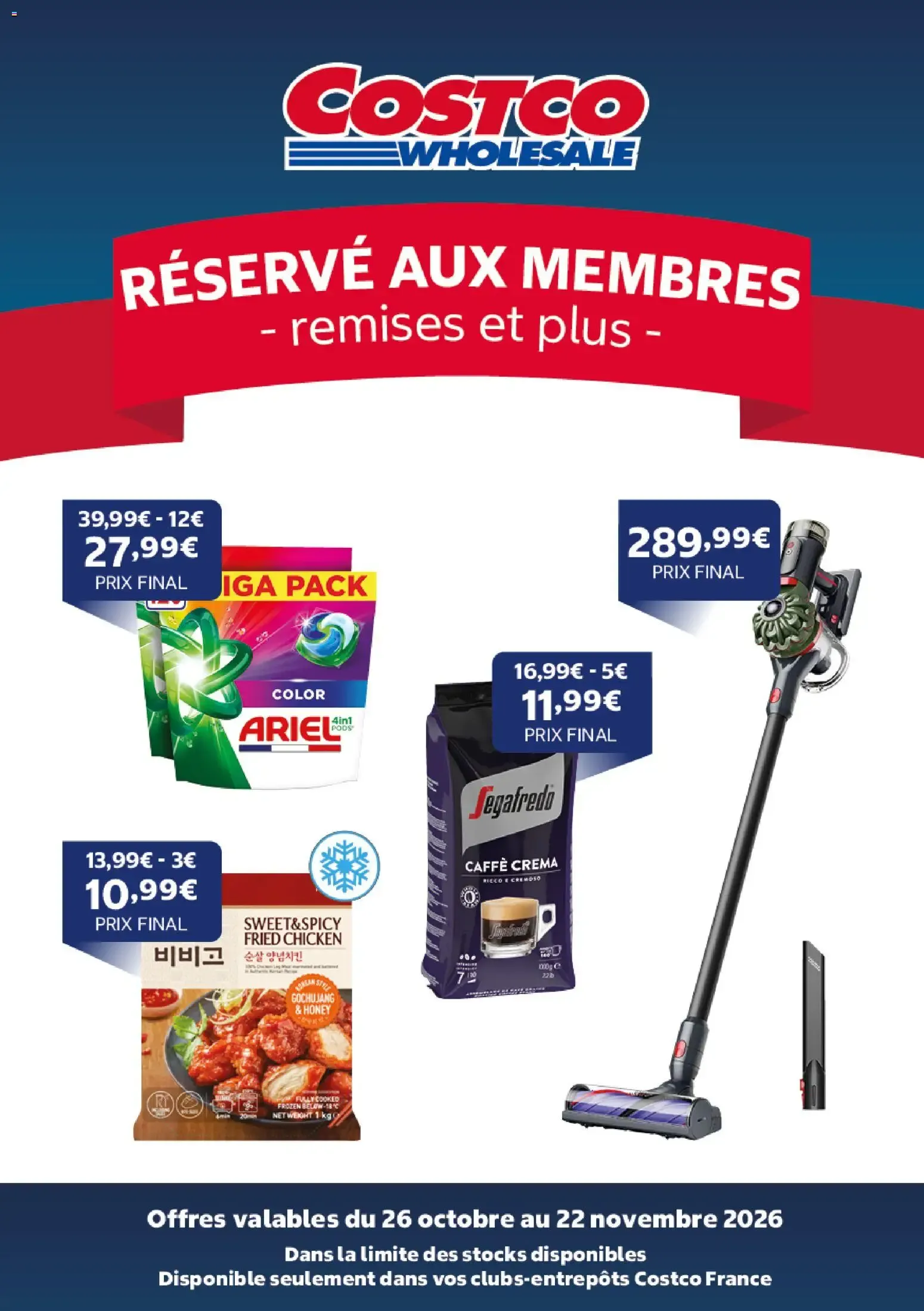 Costco catalogue à partir du 26/10/2026 - promo en ligne du 26 octobre au 22 novembre 2026 - Catalogue page 1