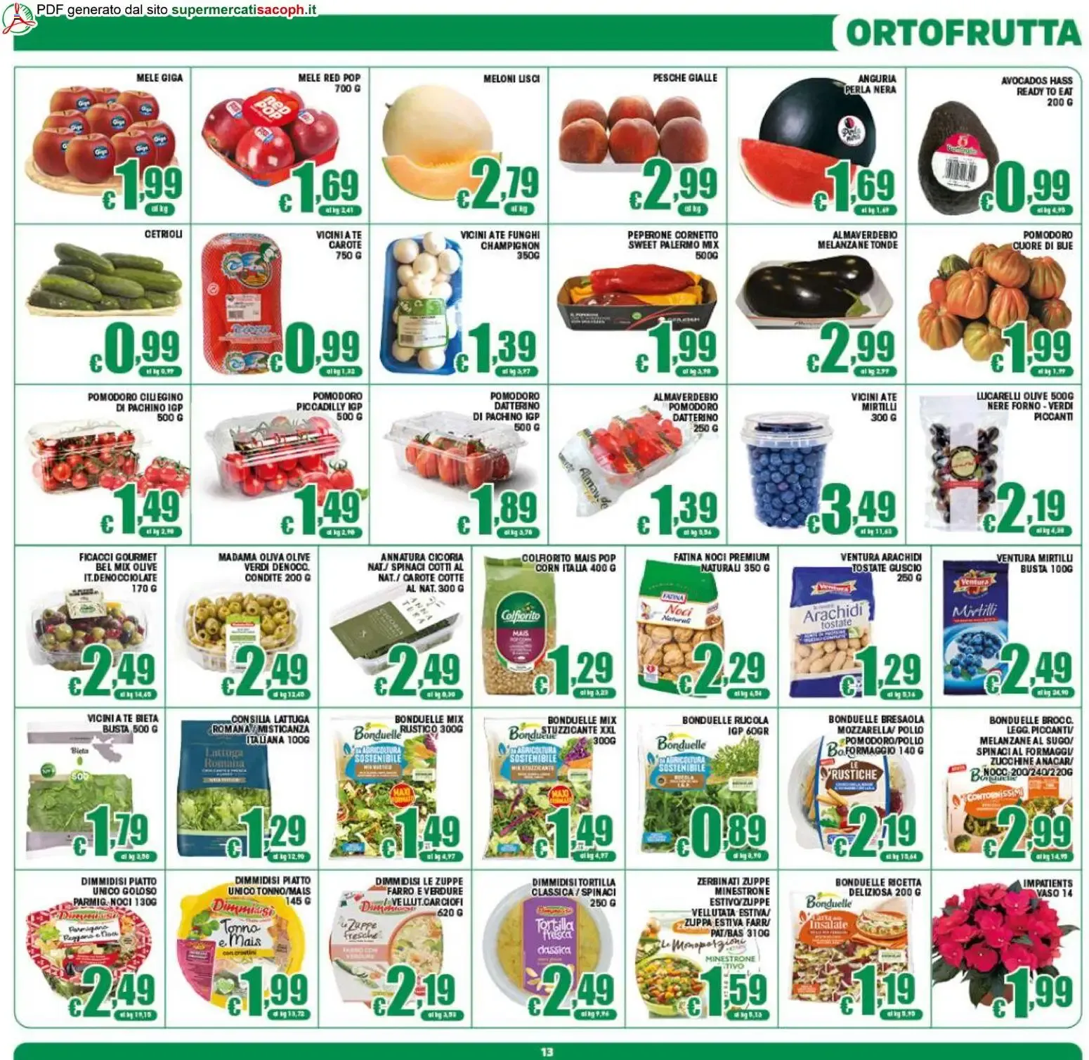 Sacoph volantino dal 10/06/2026 - online Offerte da 10 giugno a 18 giugno di 2026 - Pagina del volantino 13