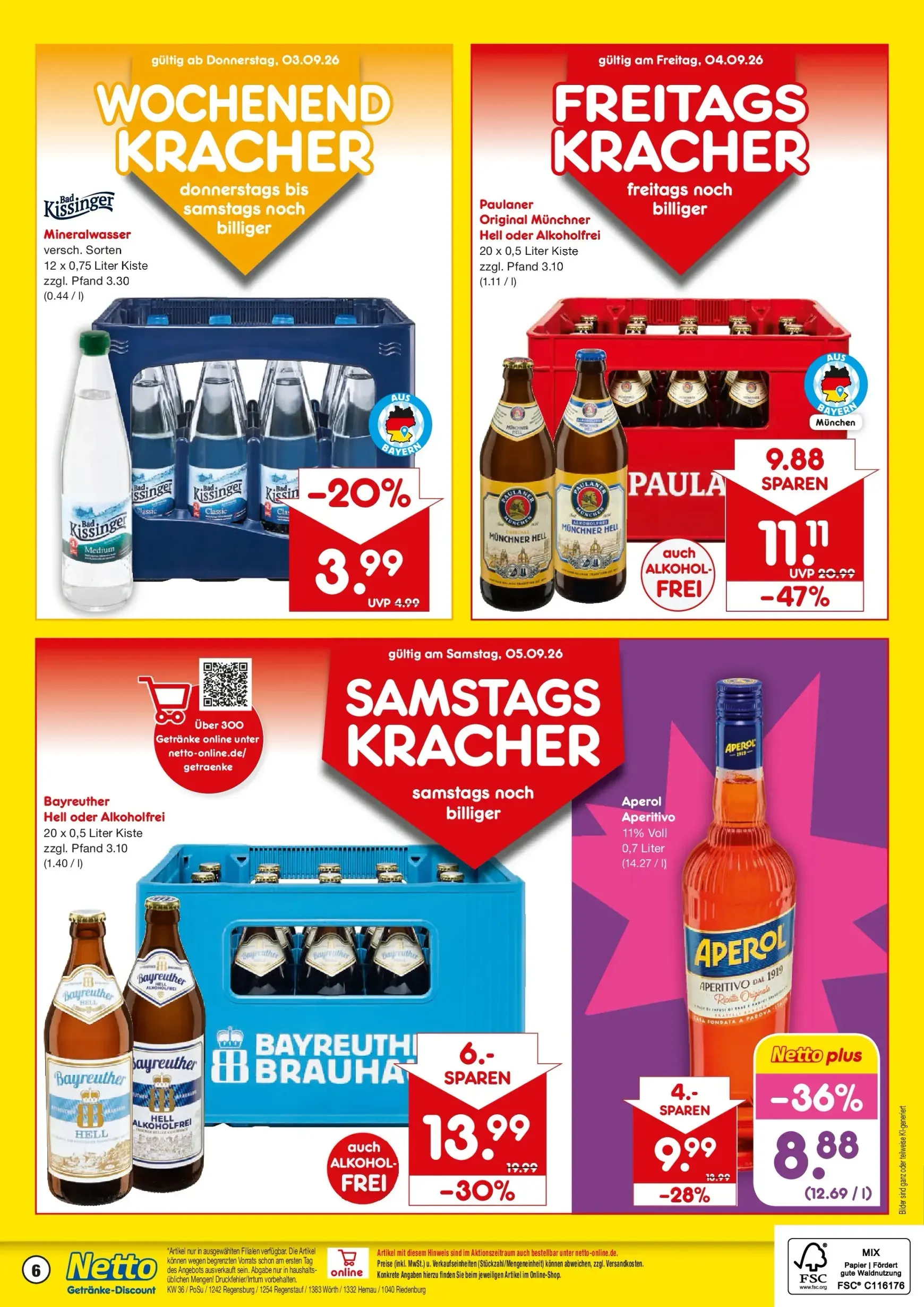 Netto Getränke-Discount: El lugar con el mayor surtido retornable von 31. August bis 5. September 2026 - Prospekt seite 6