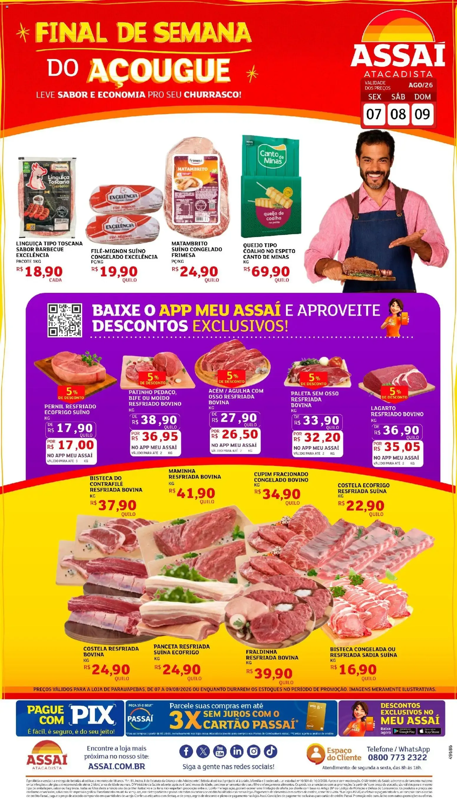 Encarte de Final de Semana do Açougue 7 de agosto até 9 de agosto 2026 - Pagina 1