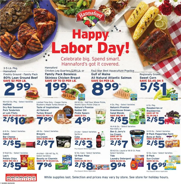 Happy Labor Day! Hannaford