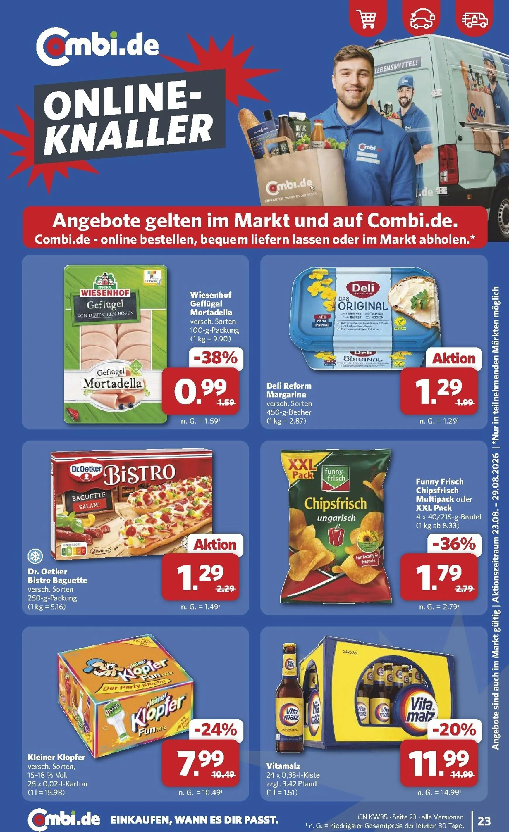 Combi Prospekt – von Montag 24.08.2026 bis Samstag 29.08.2026 von 24. August bis 29. August 2026 - Prospekt seite 29