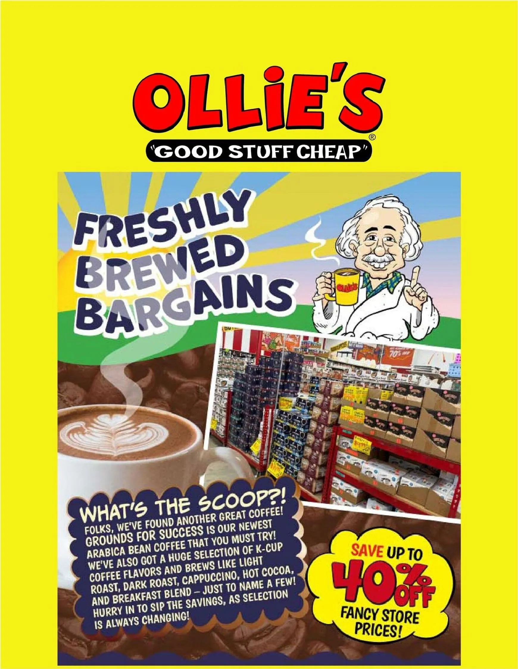 Weekly ad Ollie's Freshly Brewed Bargains from June 24 to June 30 2026 - Page 1