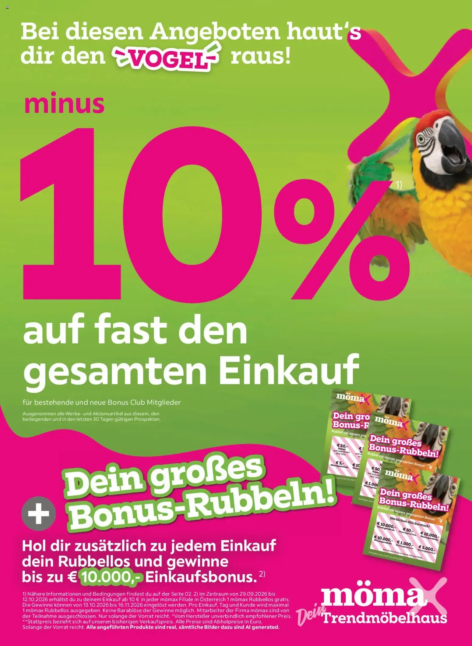 Mömax Prospekt aktuell von 06.10.2026 - Aktuelle Angebote von 29. September bis 12. Oktober 2026 - Flugblätt seite  1