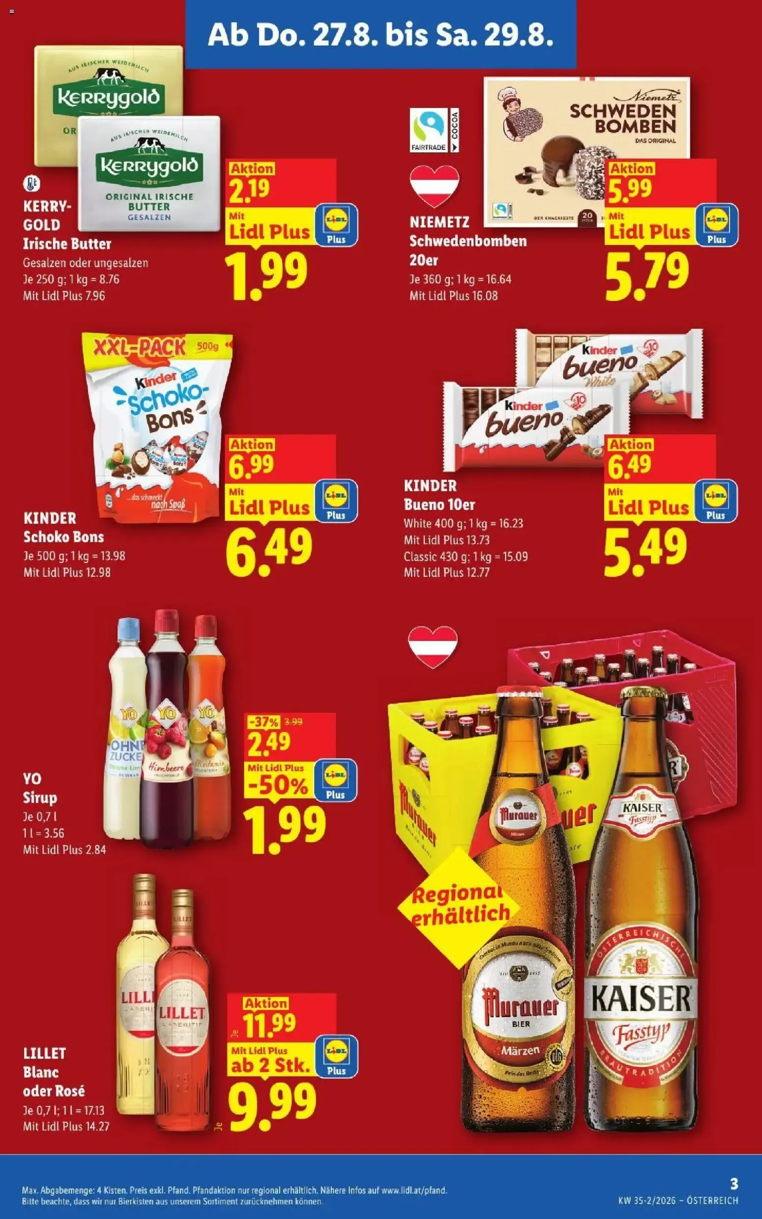 Lidl - Flugblatt ab 27.08.2026 - Angebote ab donnerstag von 27. August bis 29. August 2026 - Flugblätt seite  3