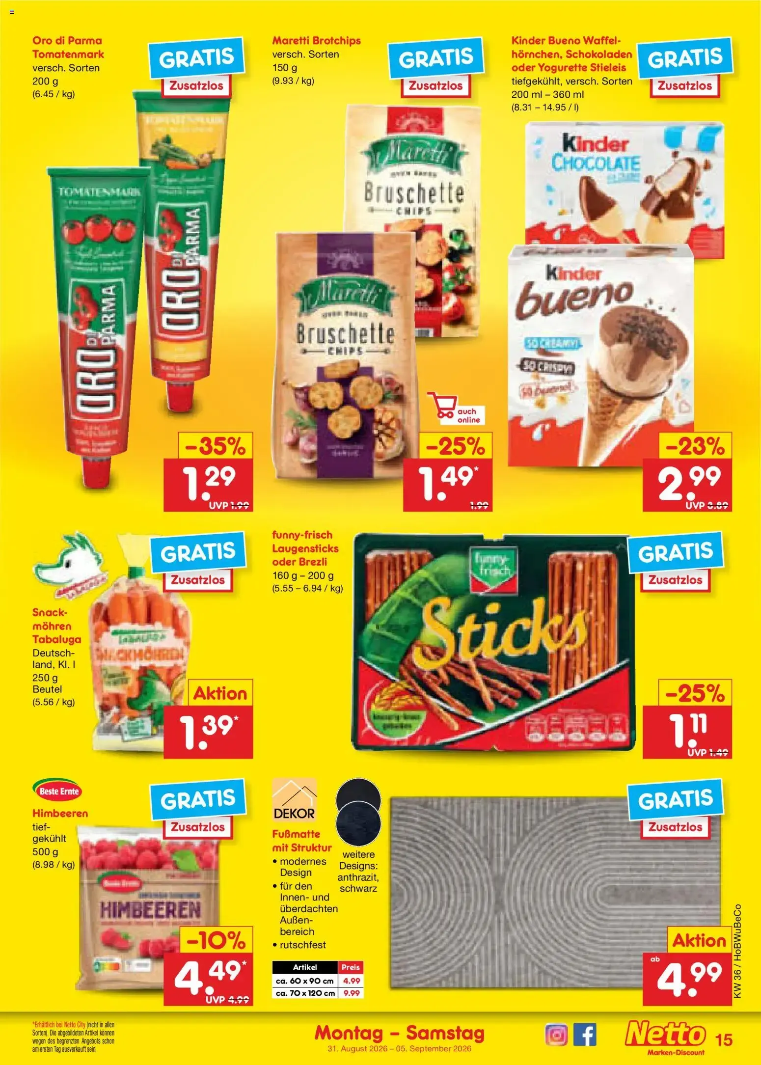 Netto Marken-Discount Prospekt (ab 31.08.2026) » Angebote von 31. August bis 5. September 2026 - Prospekt seite 19