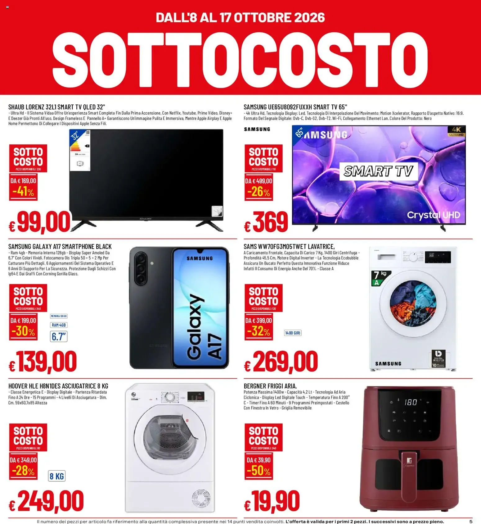 SOTTOCOSTO da 8 ottobre a 17 ottobre di 2026 - Pagina del volantino 5
