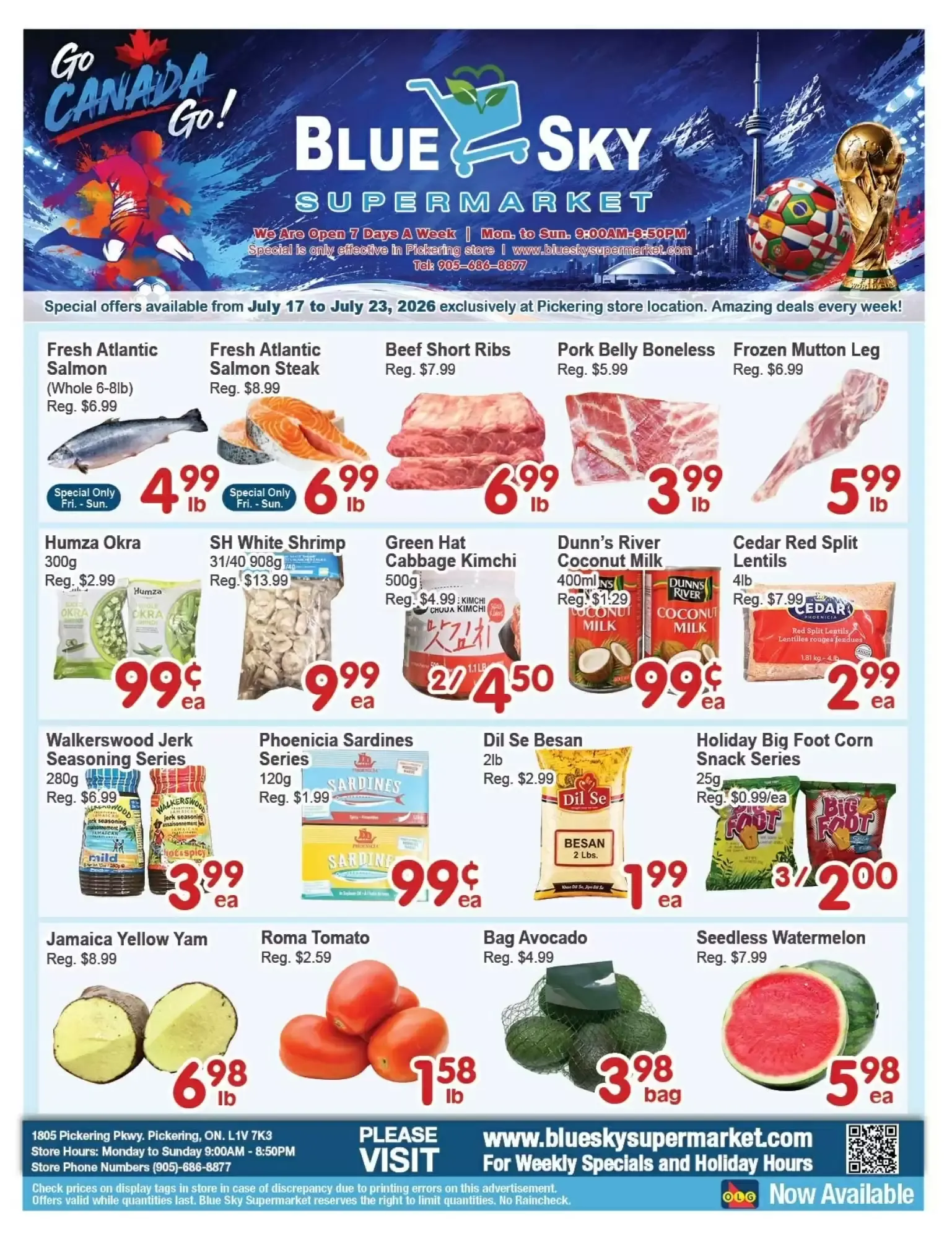Blue Sky Supermarket flyer week 29 from July 17 to July 23 2026 - flyer page 1