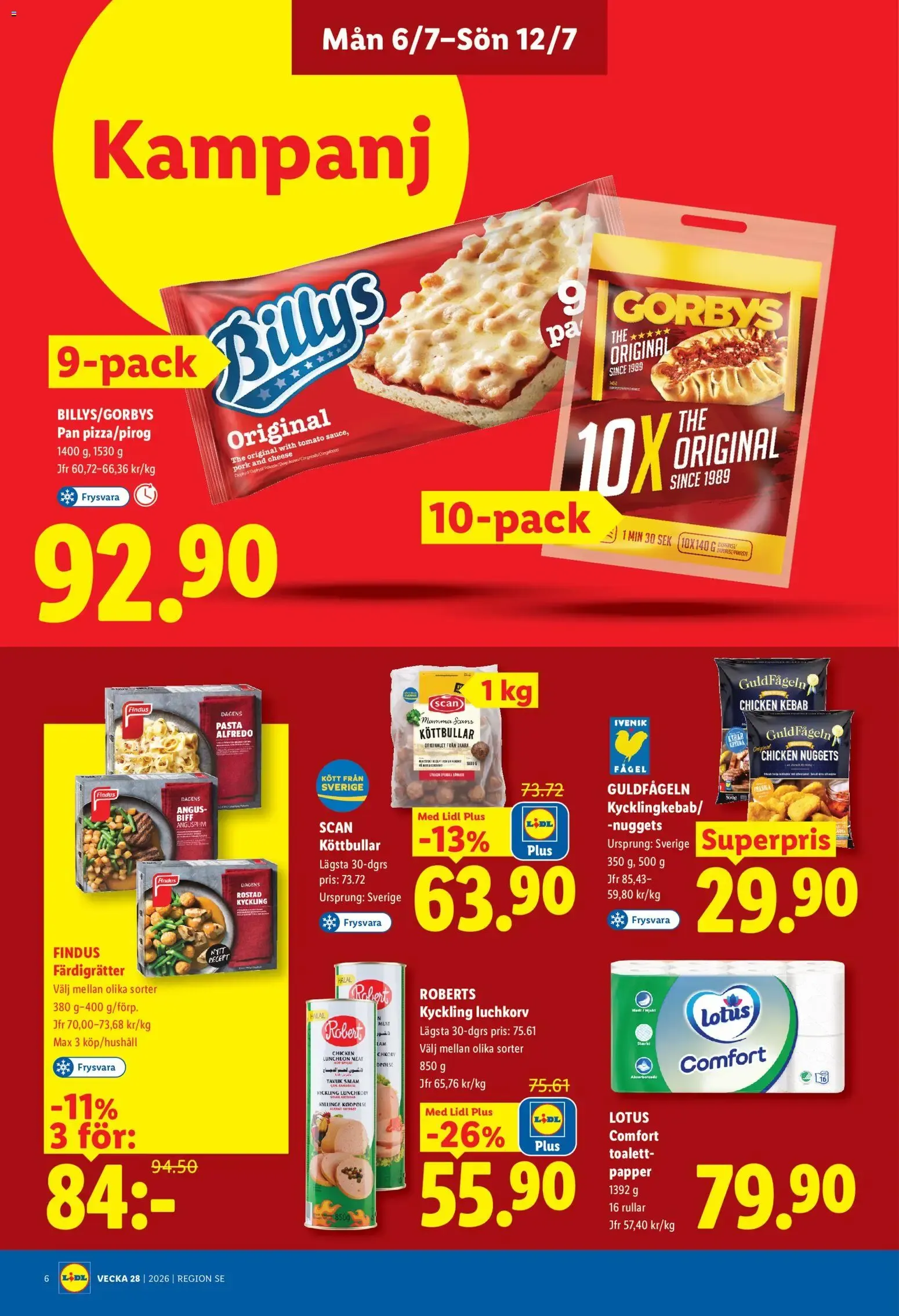 Lidl erbjudanden från 06/07/2026 - 12/07/2026 > Reklamblad nuvarande rabatter från 6 juli till 12 juli 2026 - Reklamblad sidor 6
