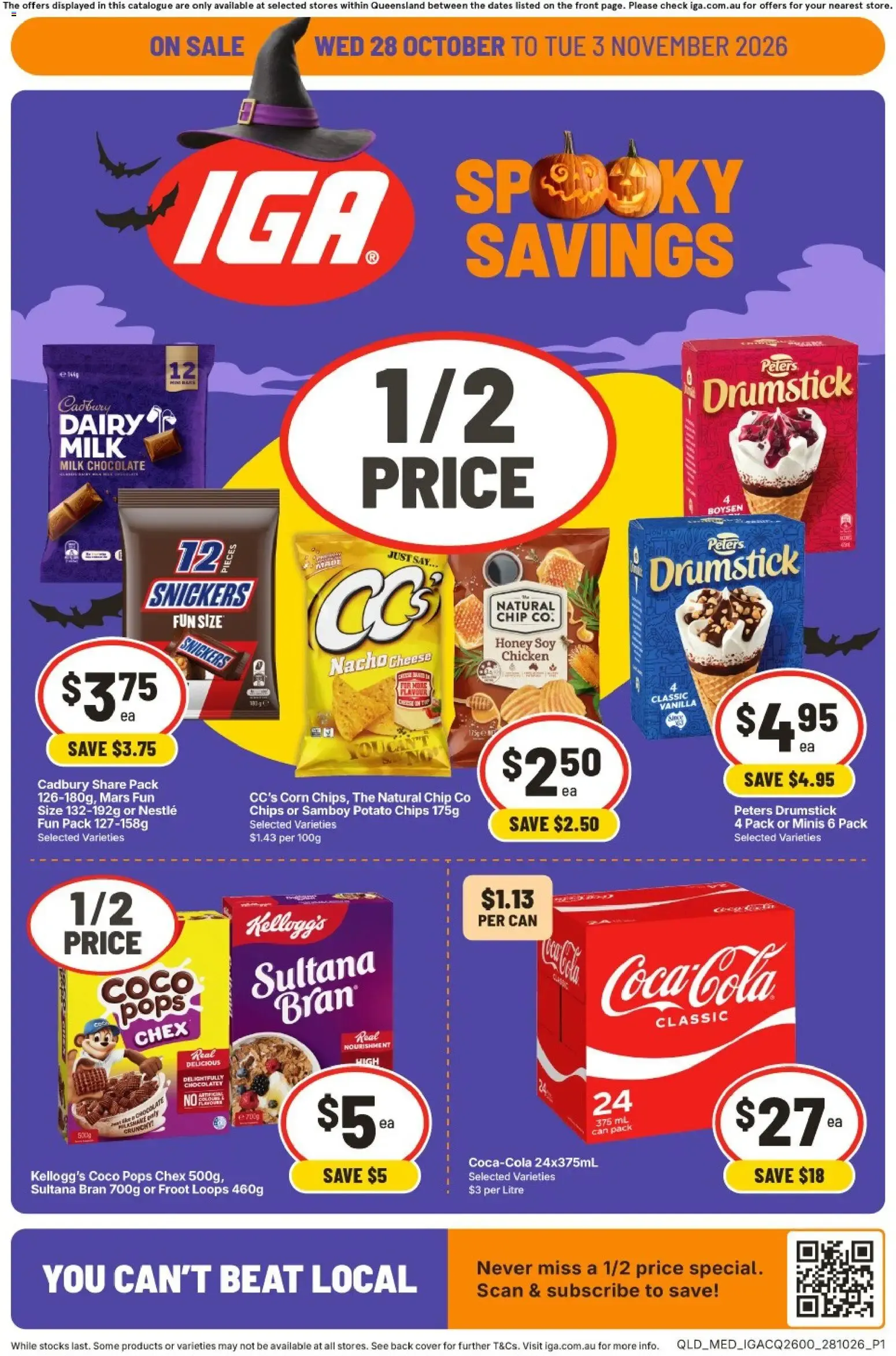 IGA Spooky Savings - Catalogue valid from 28 October to 3 November 2026 - page 1