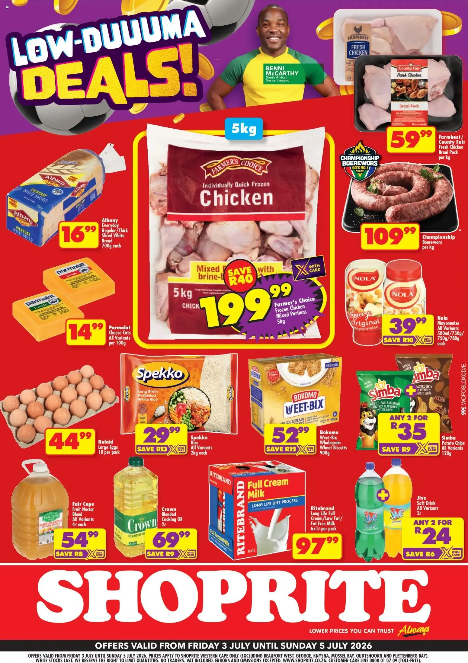 Shoprite - Western Cape - Low Duuuma Deals from 3 July to 5 July 2026 - Catalogue Page 1