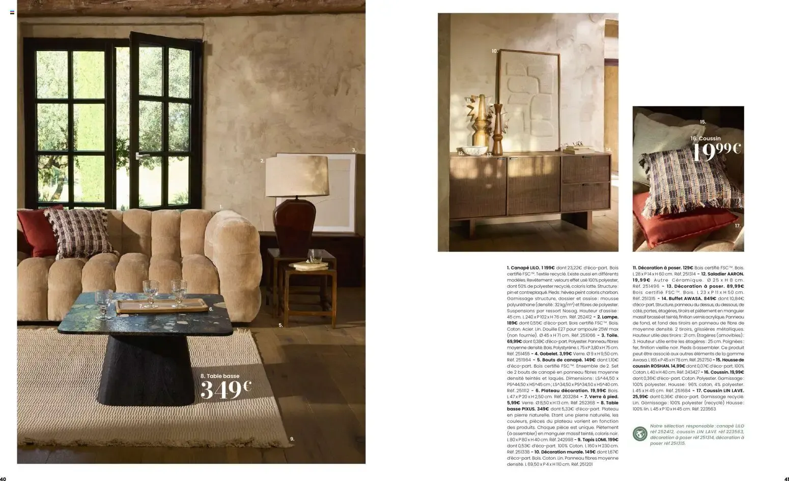 Maisons du Monde - Itinéraire Estival Collection Printemps - Été 2026 du 16 février au 1 septembre 2026 - Catalogue page 21