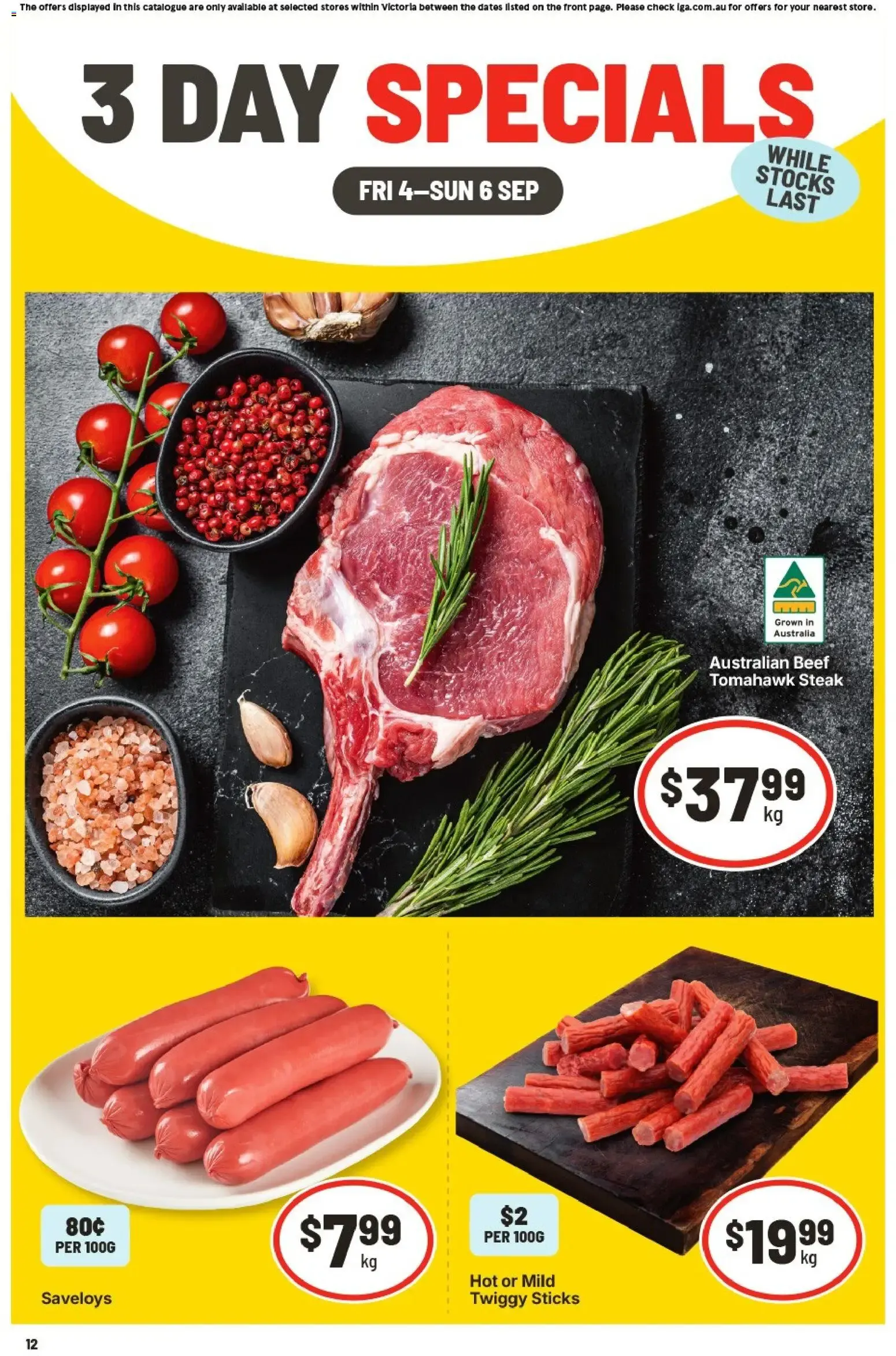 3 DAY SPECIALS - Catalogue valid from 4 September to 6 September 2026 - page 1