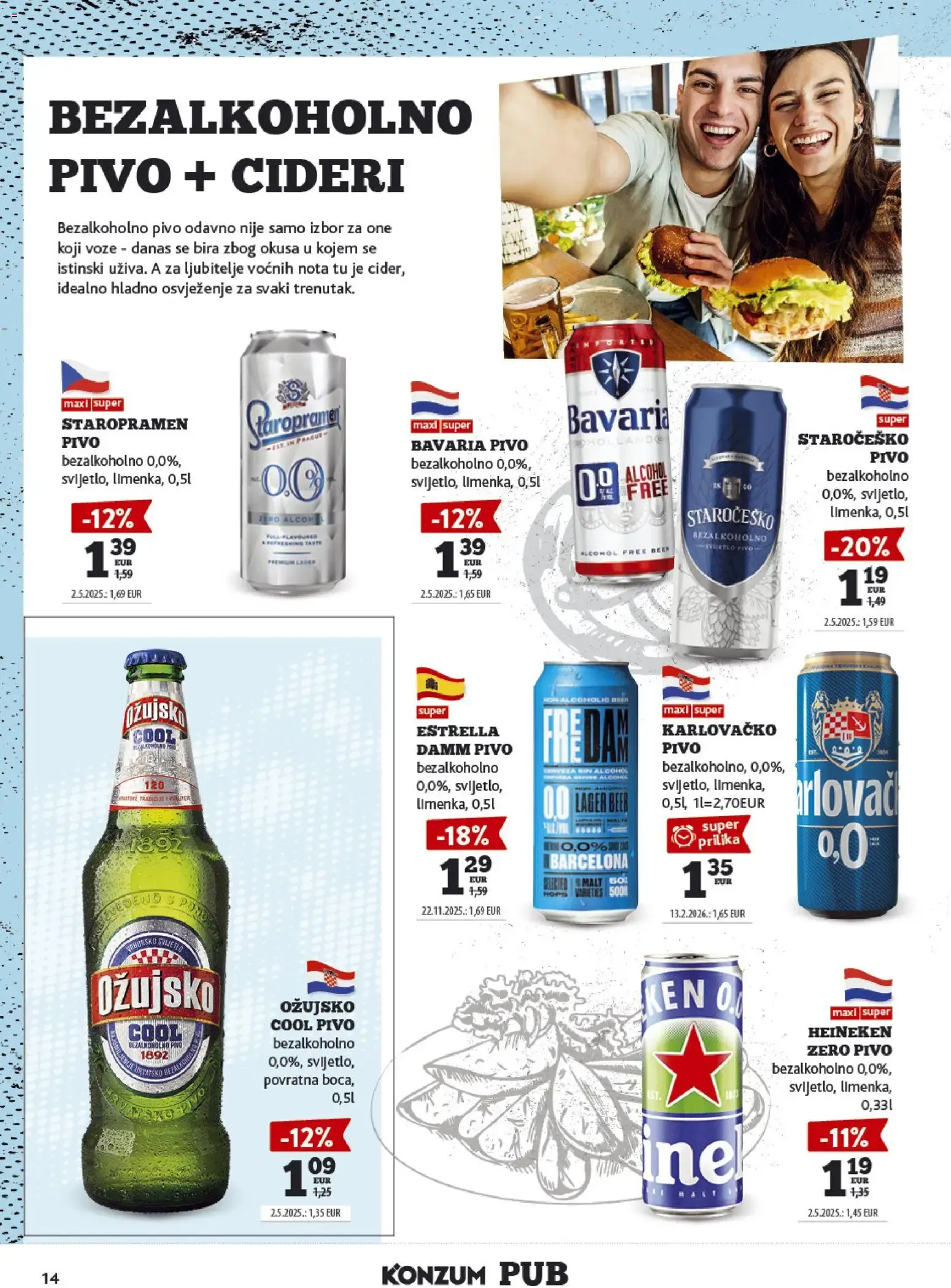 Katalog Konzum Pub: Oferta de Cervezas od 14. rujna do 27. rujna 2026. - Pregled Stranica 14