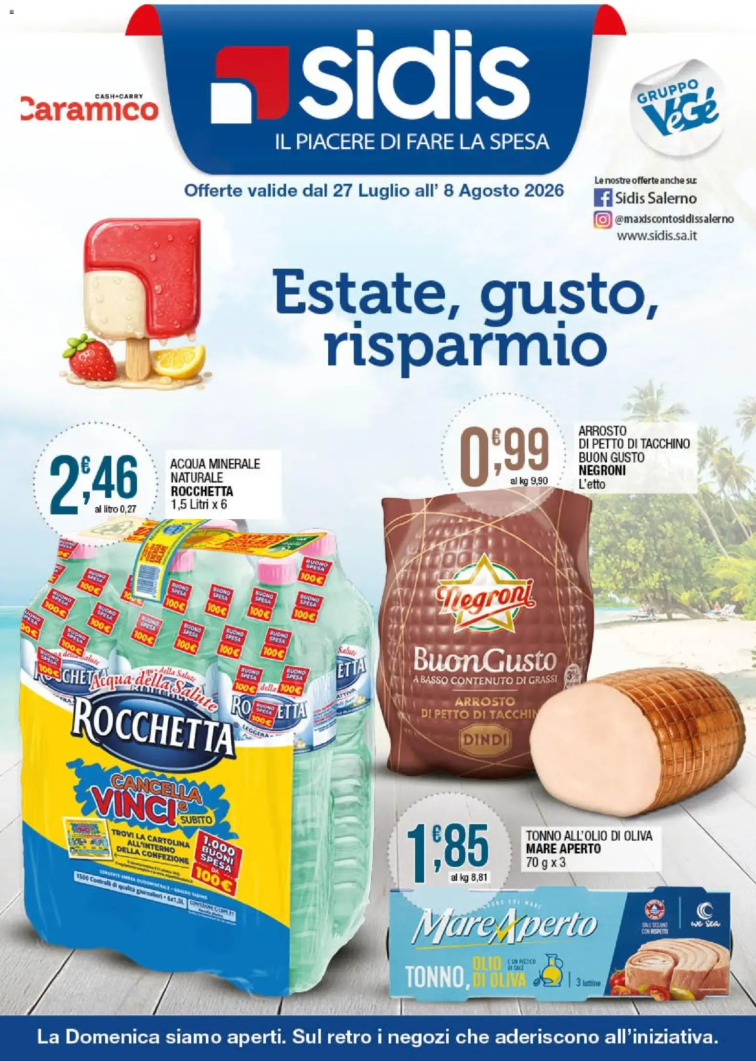 Sidis: Estate, gusto, risparmio da 27 luglio a 8 agosto di 2026 - Pagina del volantino 1
