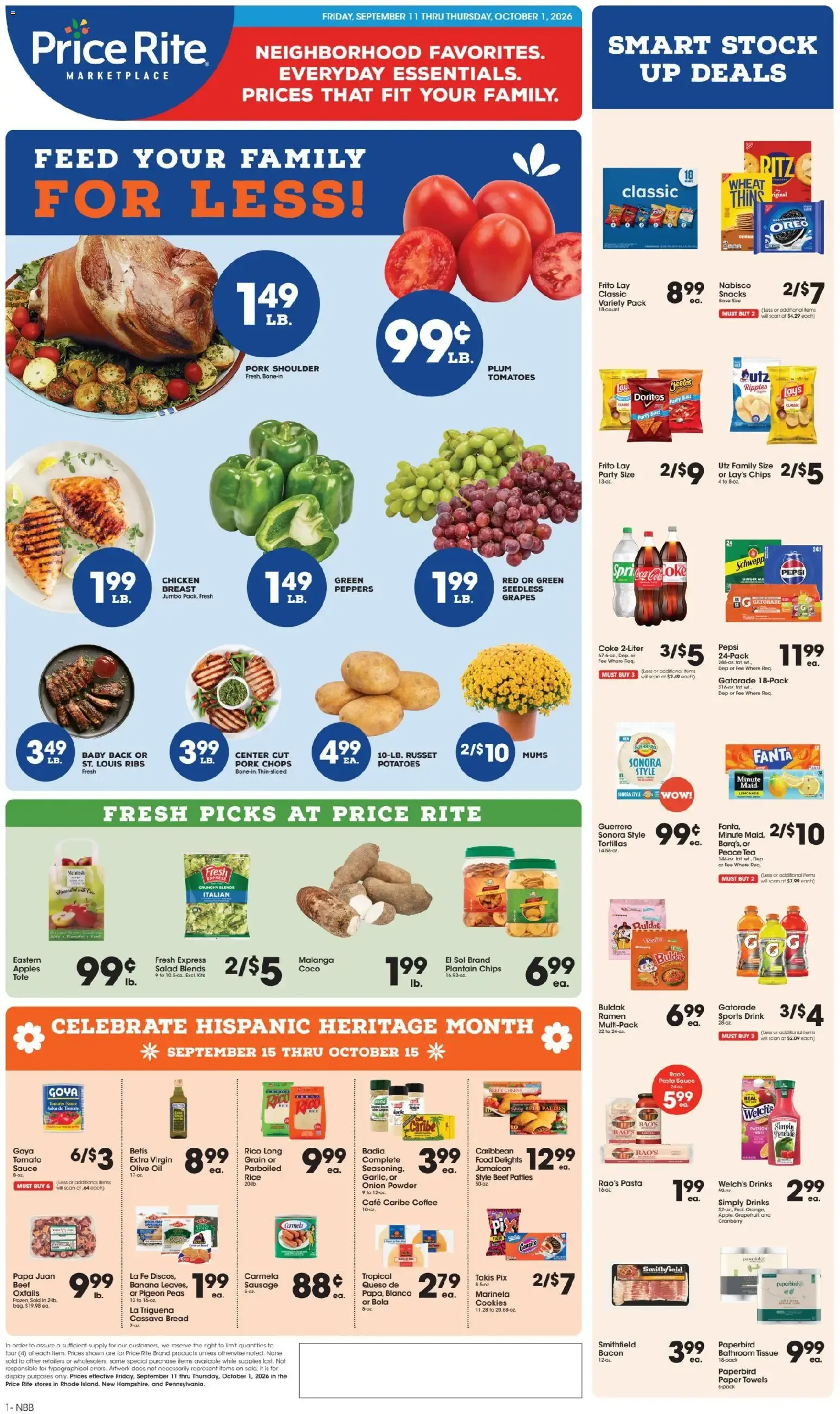 Price Rite Weekly Ad (09/11 - 10/01 2026) - Flyer