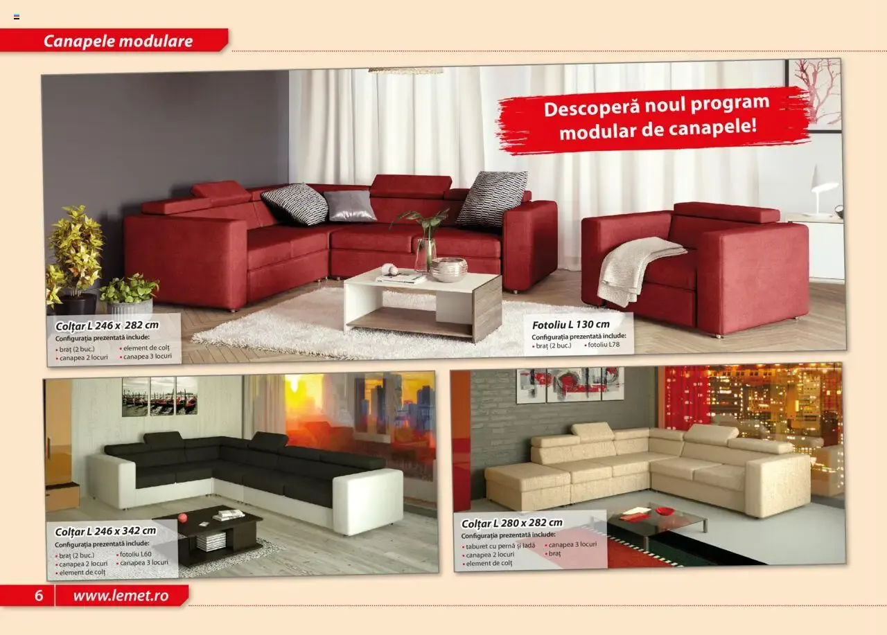 Catalog LEMS Canapele lemssofa collection - Colţar extensibil KIEV de la 17 noiembrie până la 31 ianuarie 2027 - Revista Pagina 6
