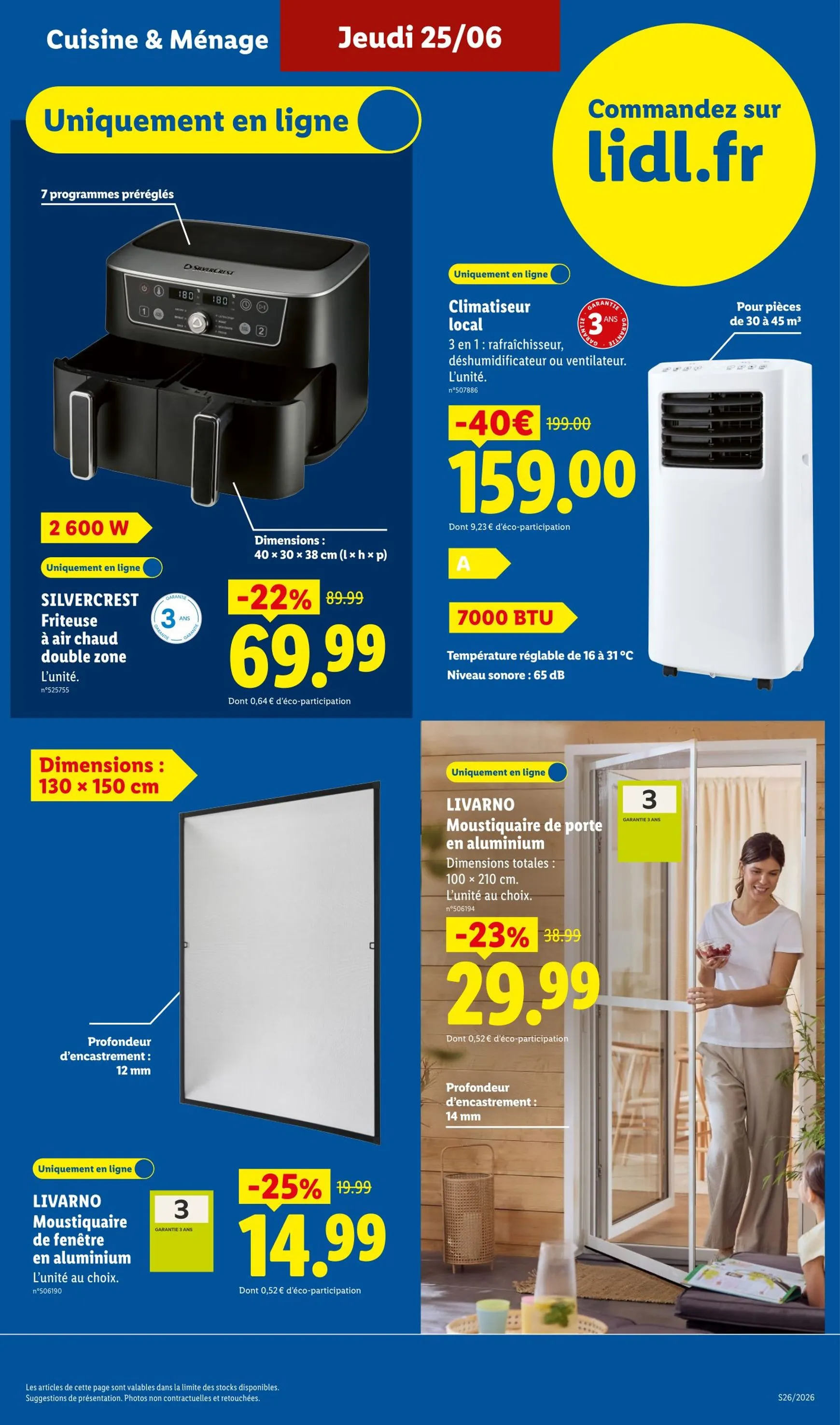 Current Lidl - Exclus Web leaflet valid from du lundi 22/06/2026 to de jeudi 25/06/2026 du 22 juin au 25 juin 2026 - Catalogue page 19