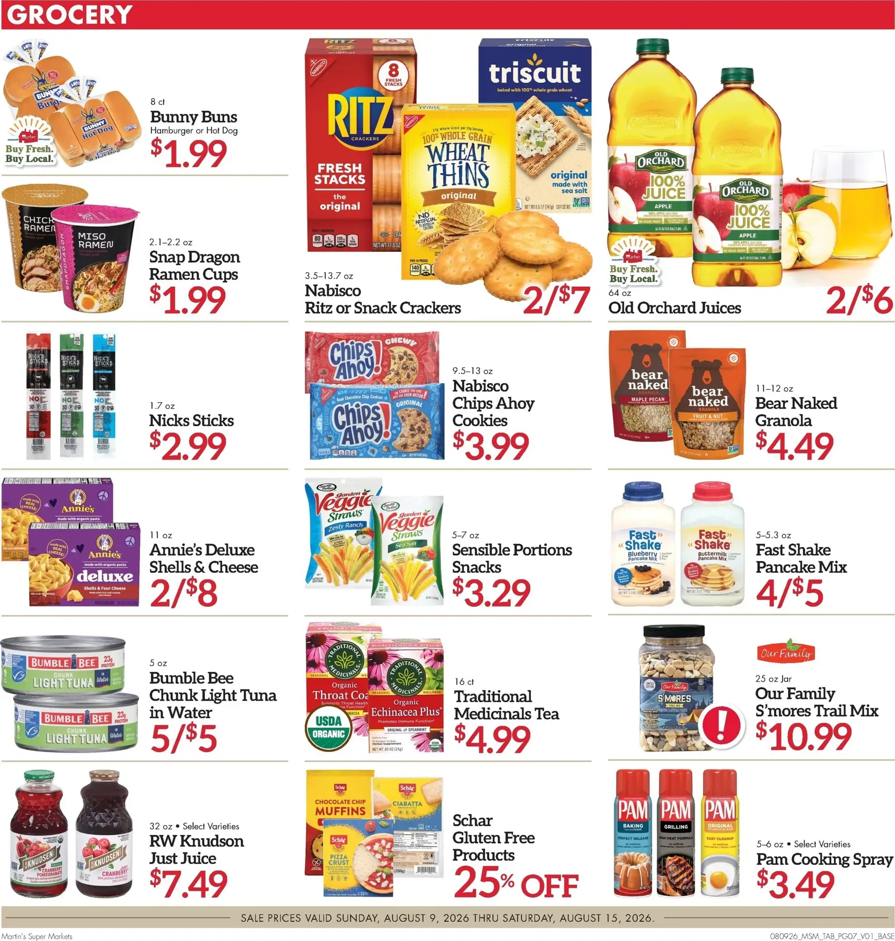Weekly ad Current Martin's Super Markets leaflet valid from Sunday 08/09/2026 to Saturday 08/15/2026 from August 9 to August 15 2026 - Page 7