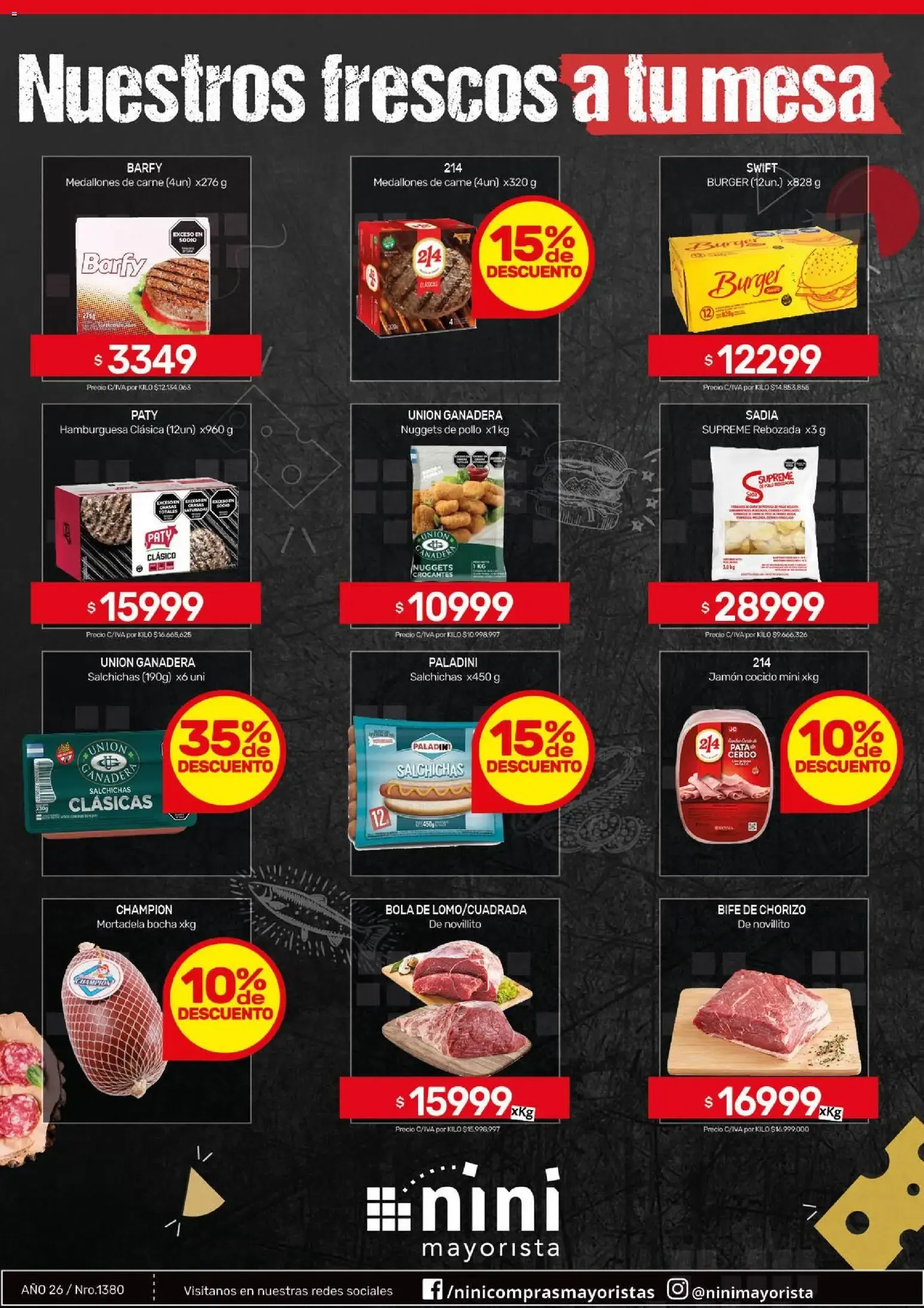 Ofertas de NINI Mayorista - Nuestros frescos a tu mesa del 05/10/2026 - 11/10/2026 5 de octubre al 11 de octubre 2026 - Página 1 del catálogo
