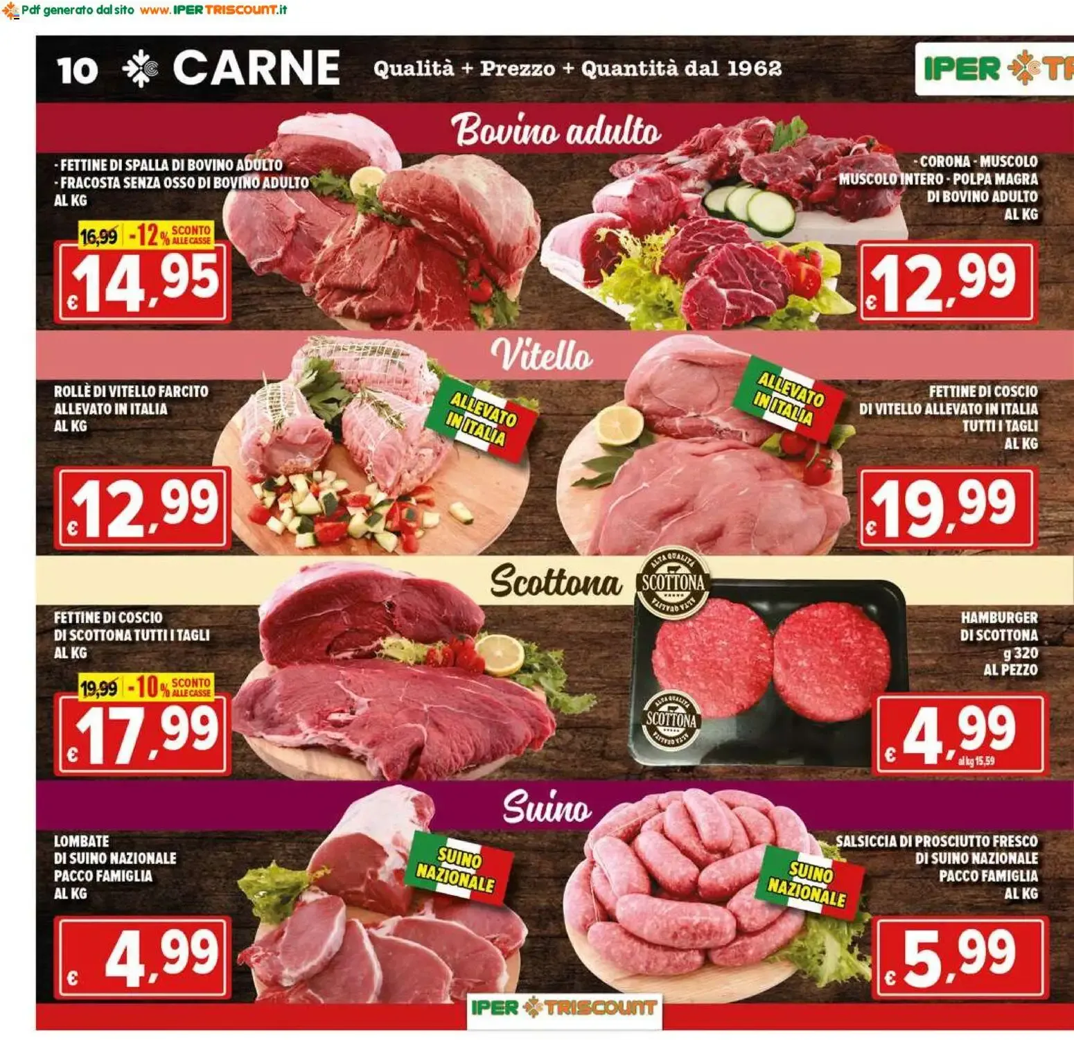 Ipertriscount volantino dal 14/10/2026 - online Offerte da 14 ottobre a 22 ottobre di 2026 - Pagina del volantino 10