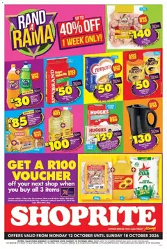 Shoprite Rand A Rama Specials from 12 October to 18 October 2026 - Catalogue Page 1