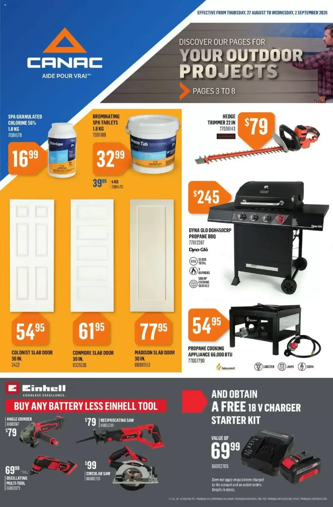Discover Our Pages For Your Outdoor Projects from August 27 to September 2 2026 - flyer page 1