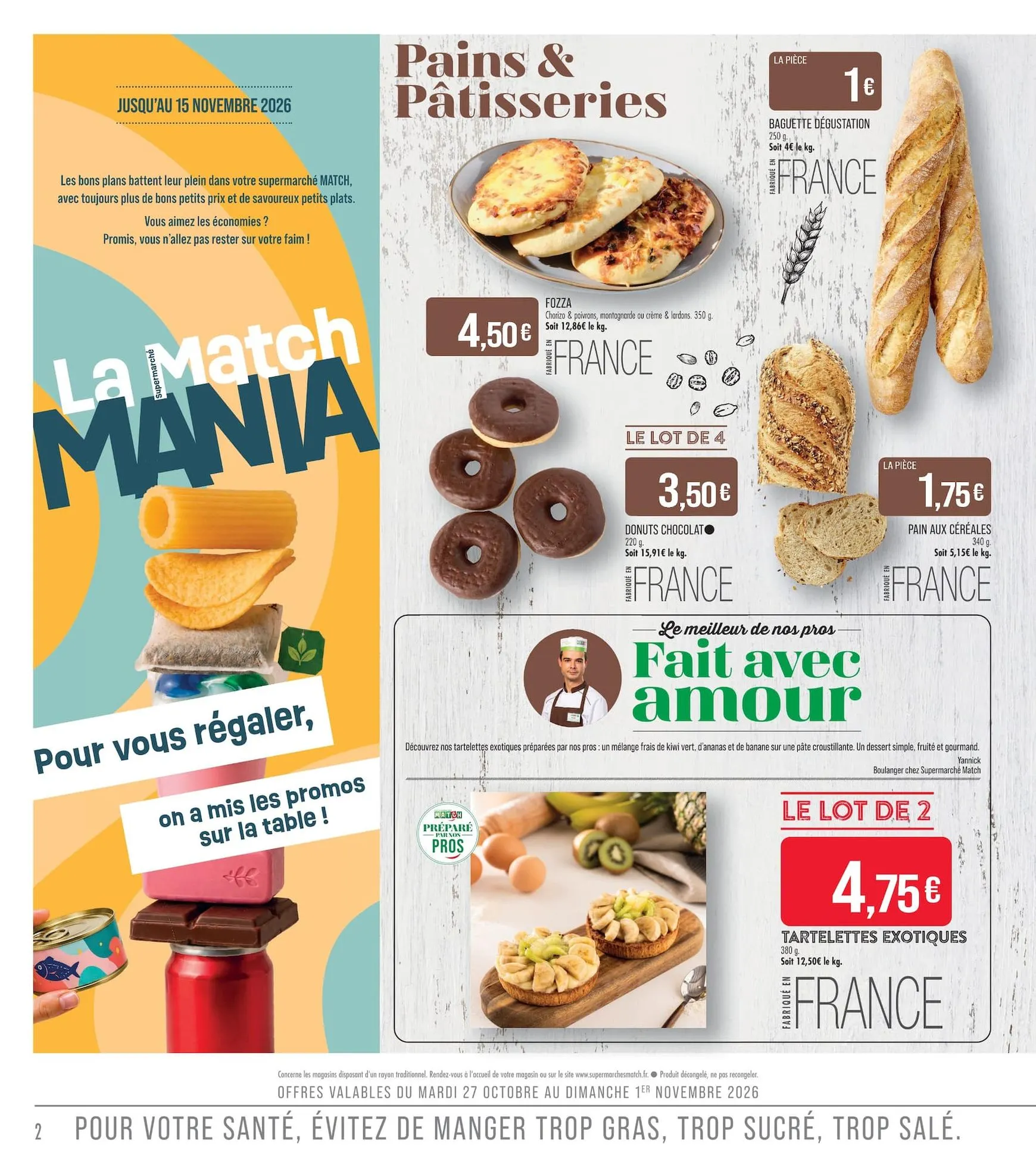 Prospectus Match - La Match Mania valide du du mardi 27/10/2026 au du dimanche 08/11/2026 du 27 octobre au 8 novembre 2026 - Catalogue page 2