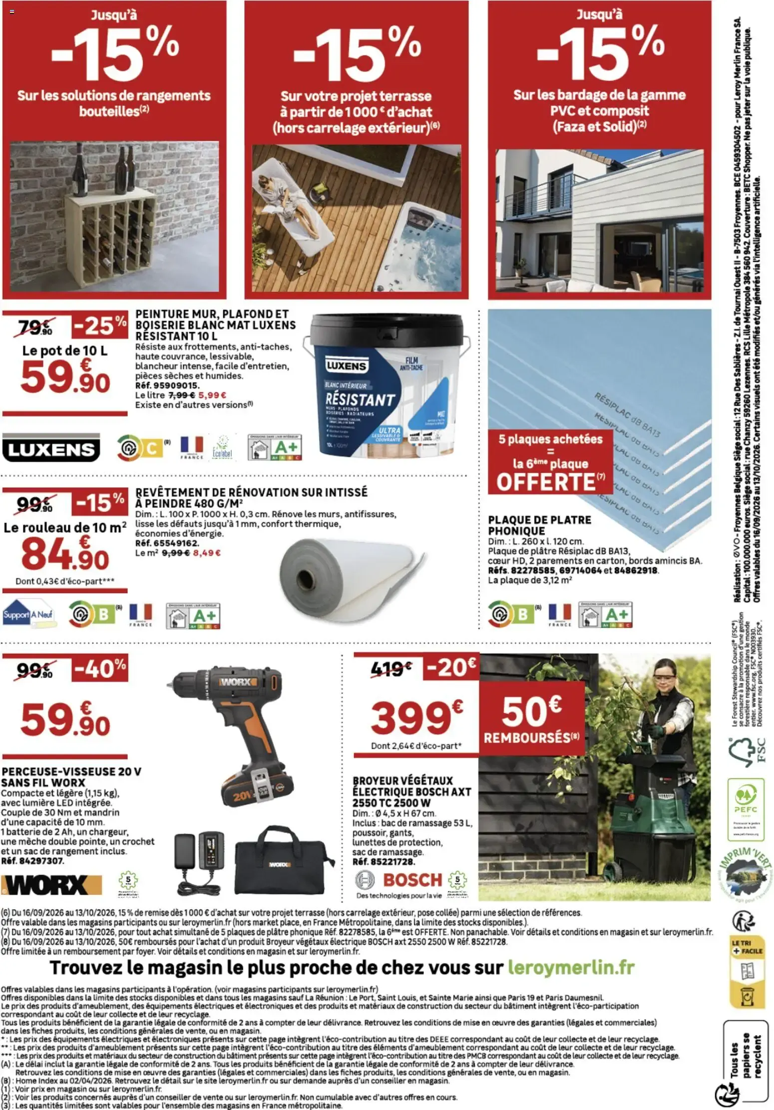 Oferta de Radiador Eléctrico Fuji 1000W Equation en Leroy Merlin du 16 septembre au 13 octobre 2026 - Catalogue page 4
