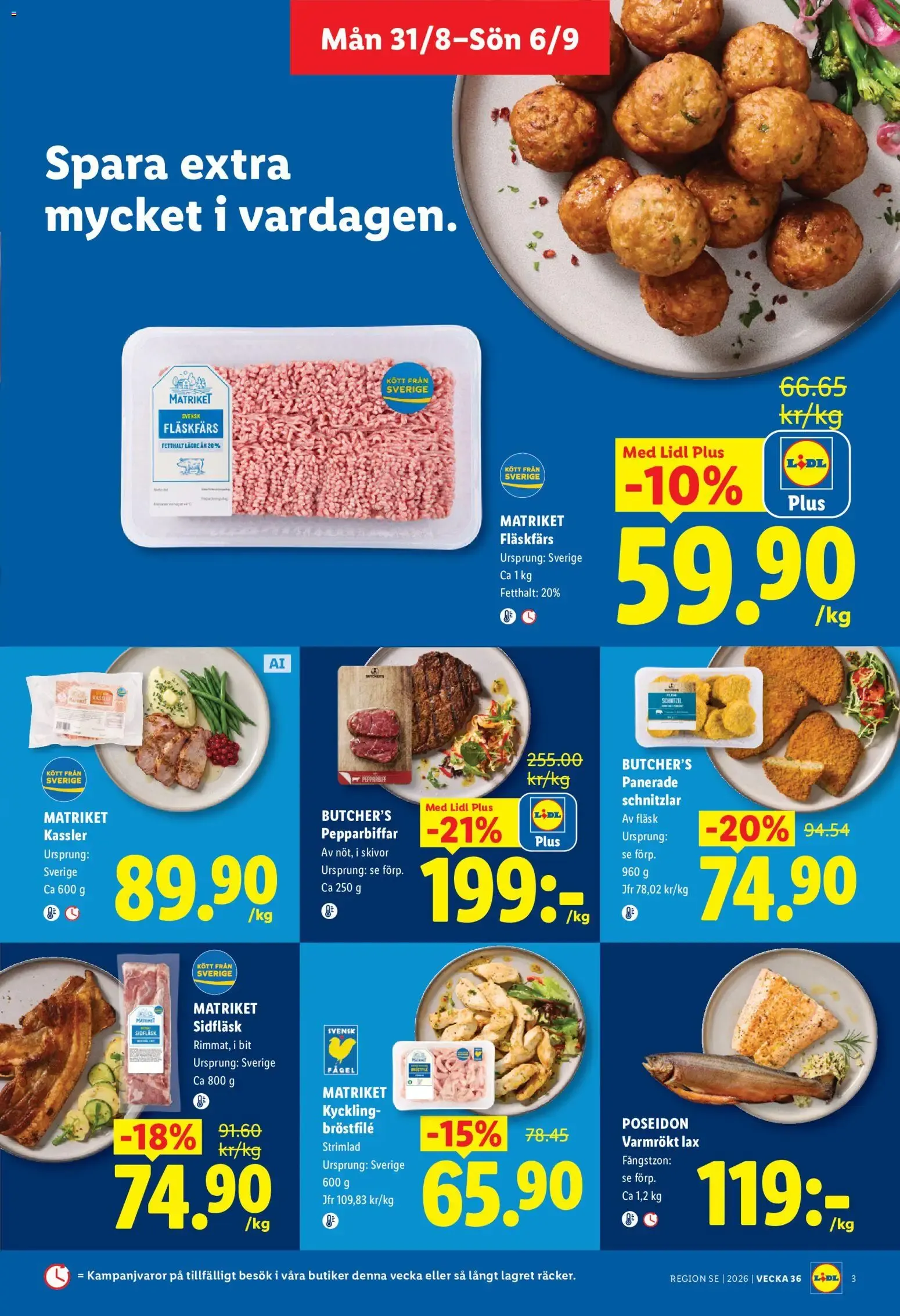 Lidl: Kvalitet till röda priser. Det lönar sig. från 31 augusti till 6 september 2026 - Reklamblad sidor 3