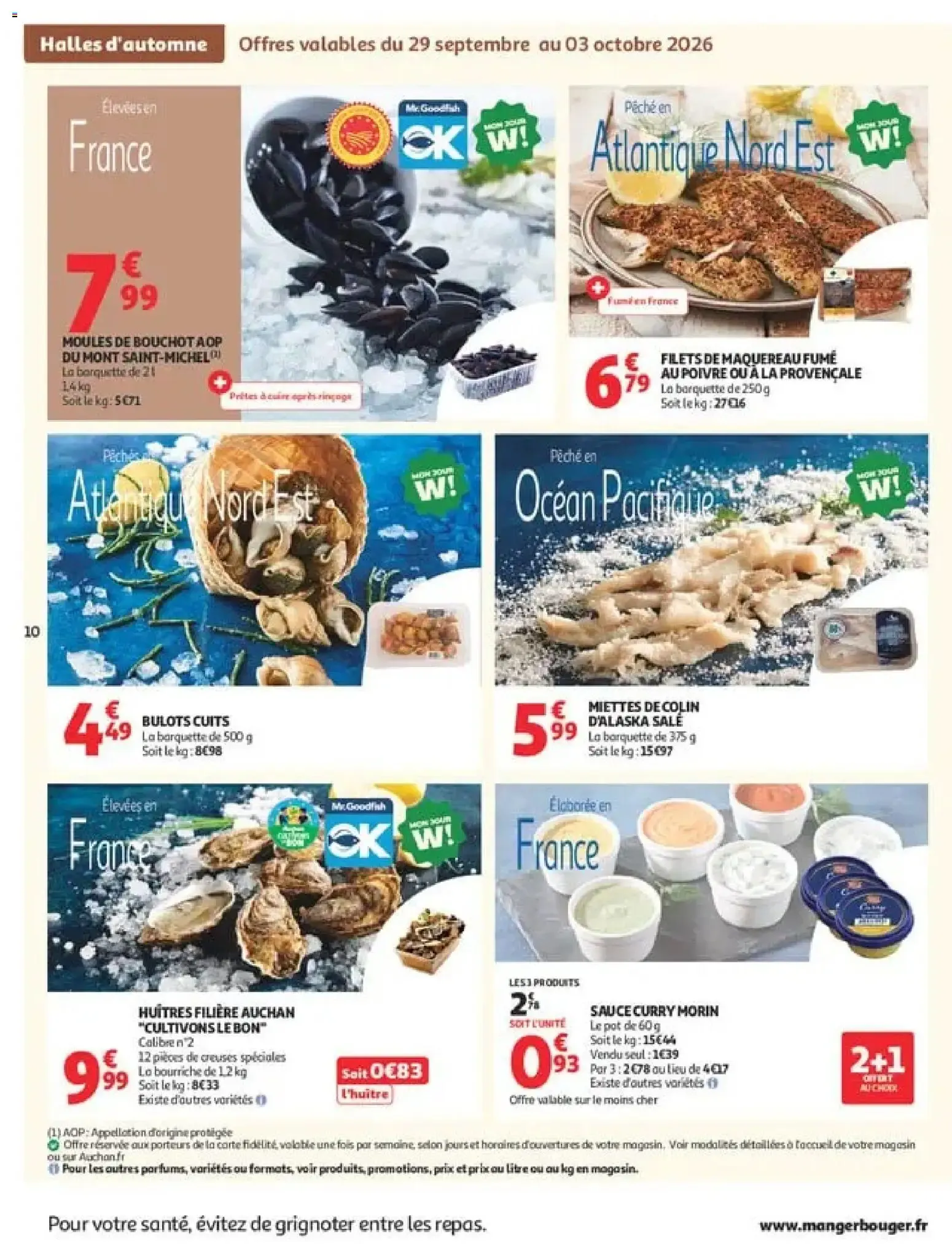 Auchan Halles d'automne supers à partir du 29/09/2026 - promo en ligne du 29 septembre au 10 octobre 2026 - Catalogue page 10
