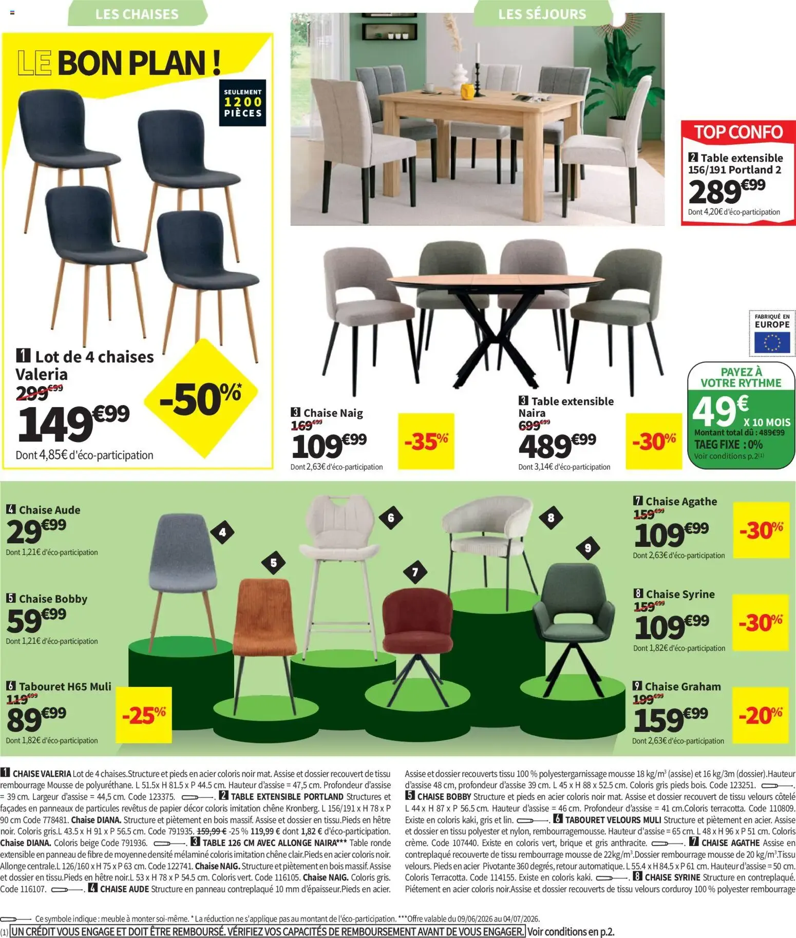 Conforama catalogue à partir du 09/06/2026 - promo en ligne du 9 juin au 6 juillet 2026 - Catalogue page 32