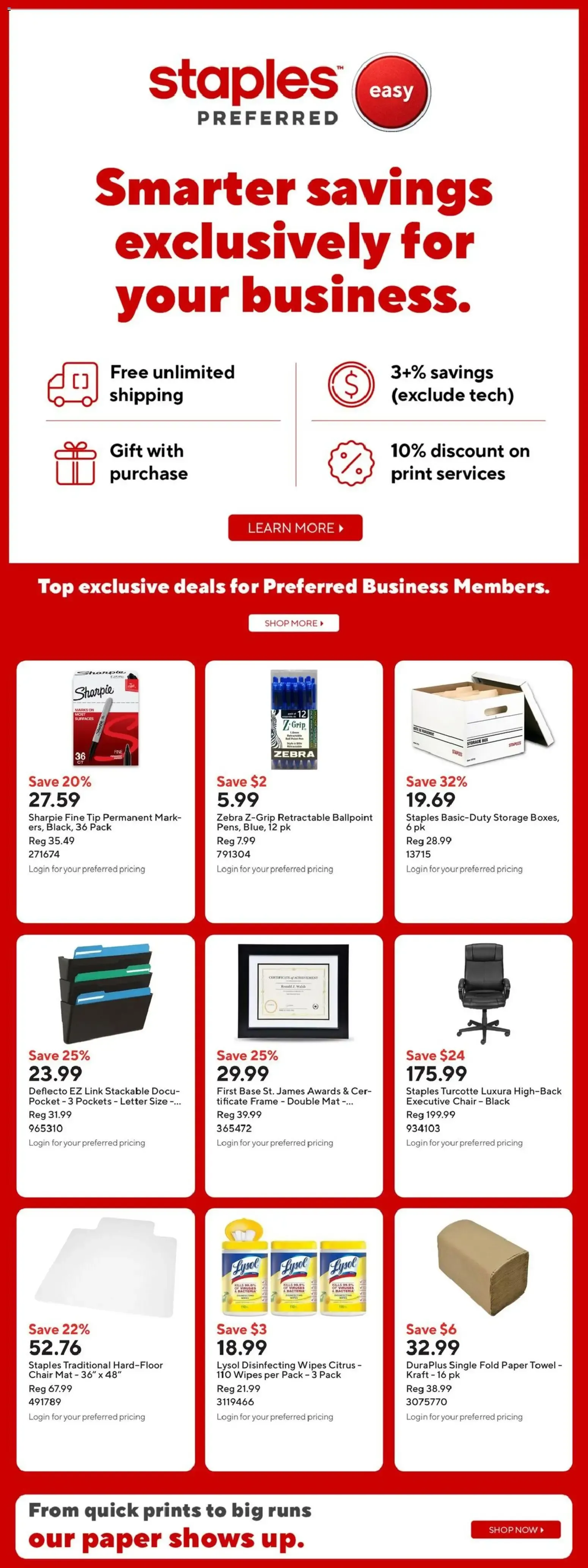 Staples Easy Deals & Friends + Family Savings from July 17 to July 23 2026 - flyer page 17